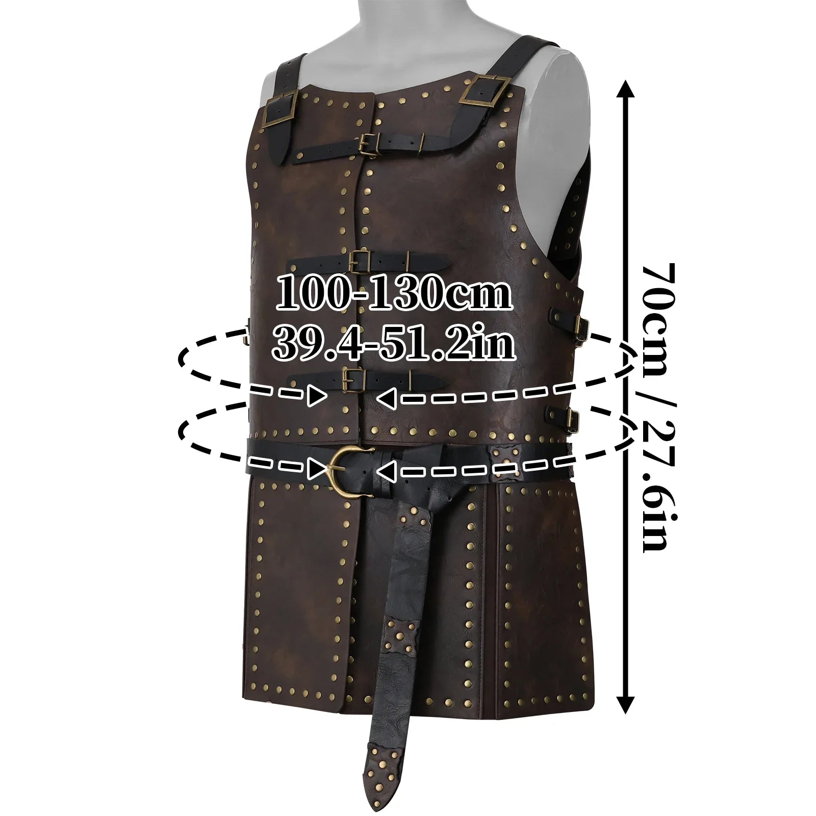 Medieval Faux Leather Chest Armor