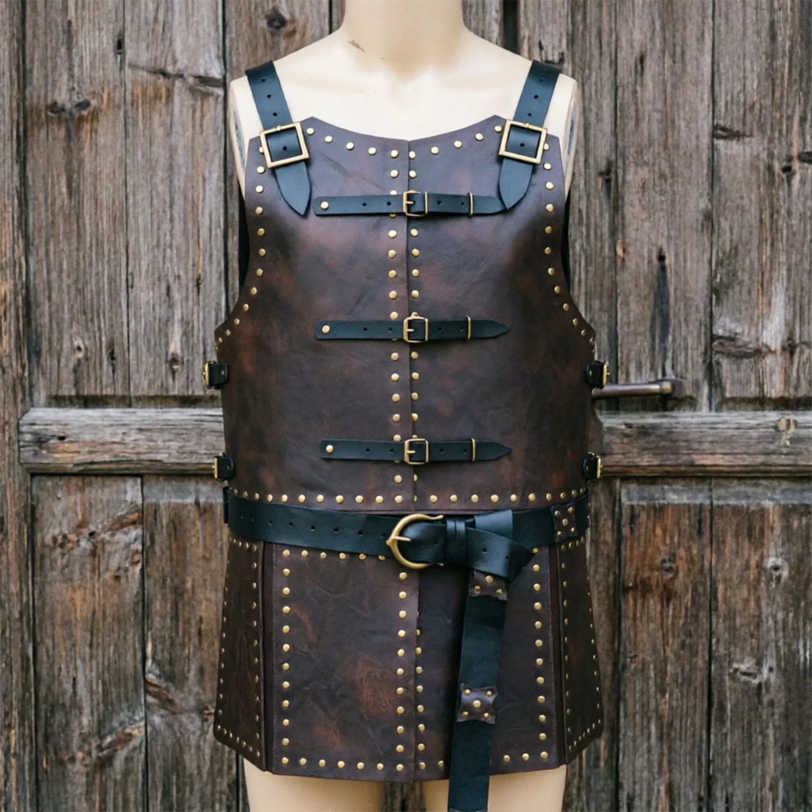 Medieval Faux Leather Chest Armor