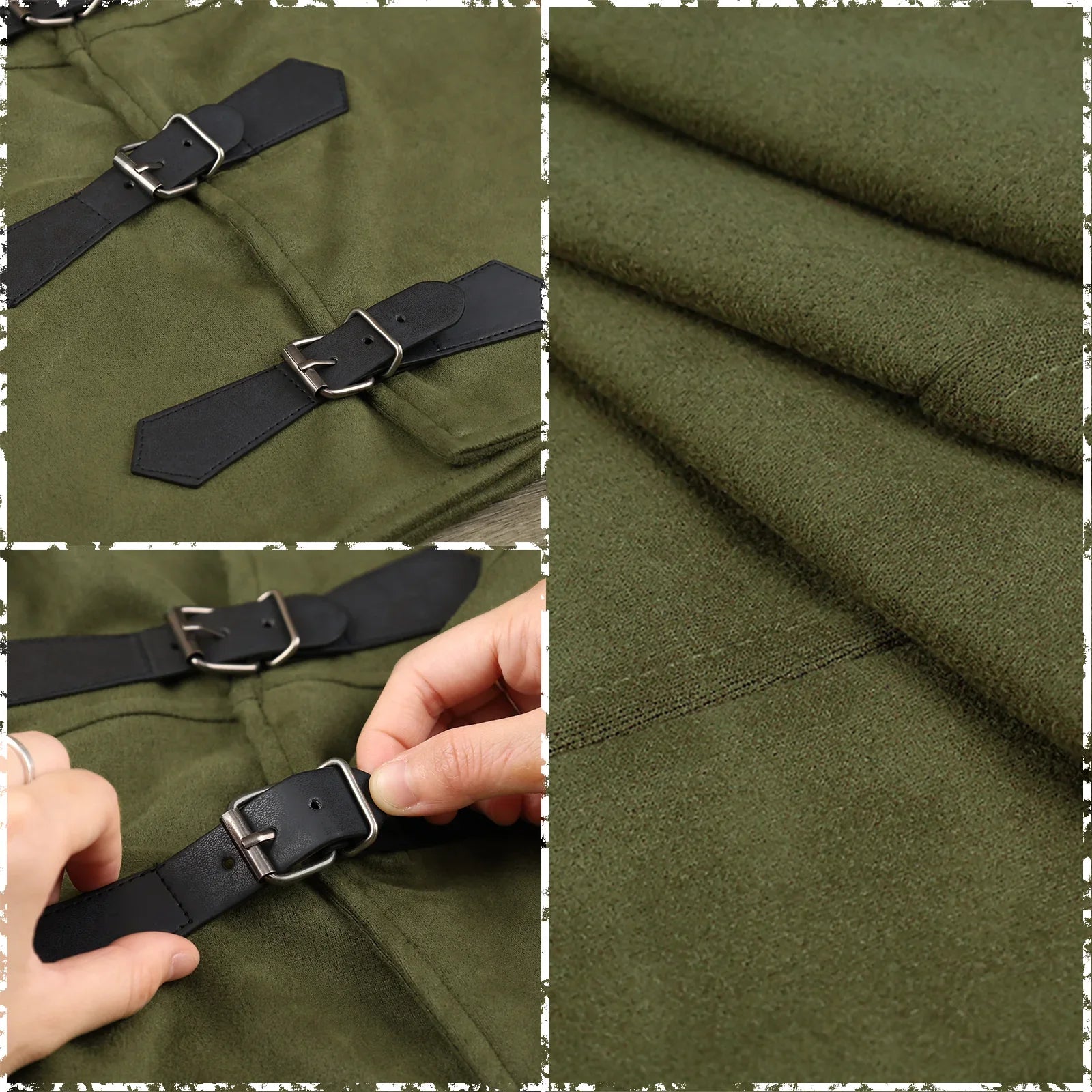 Medieval Short Cloak Adjustable Shoulder Capelet