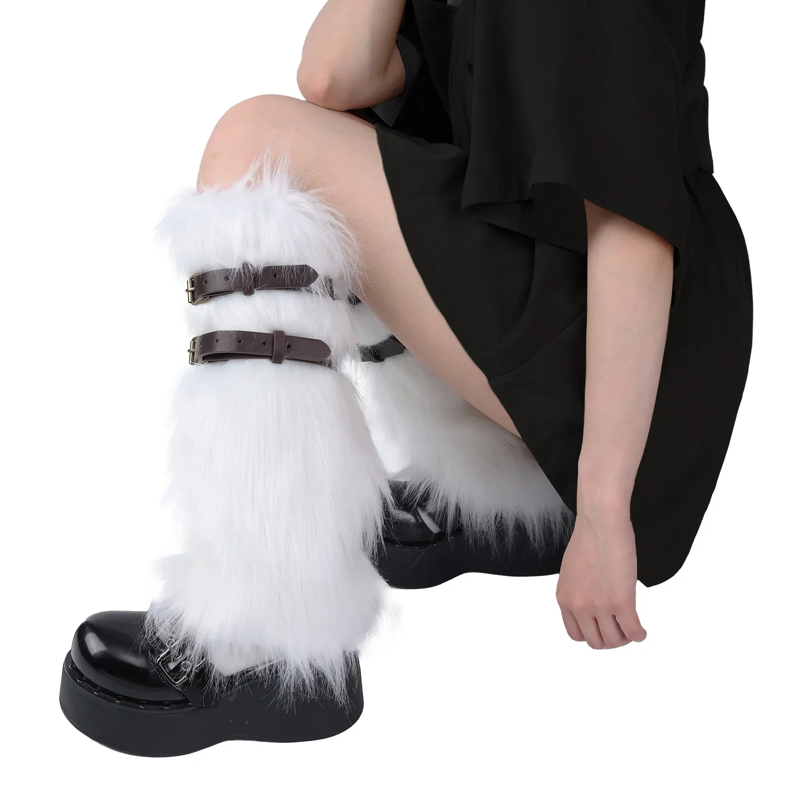 Faux Fur Fuzzy Leg Warmers