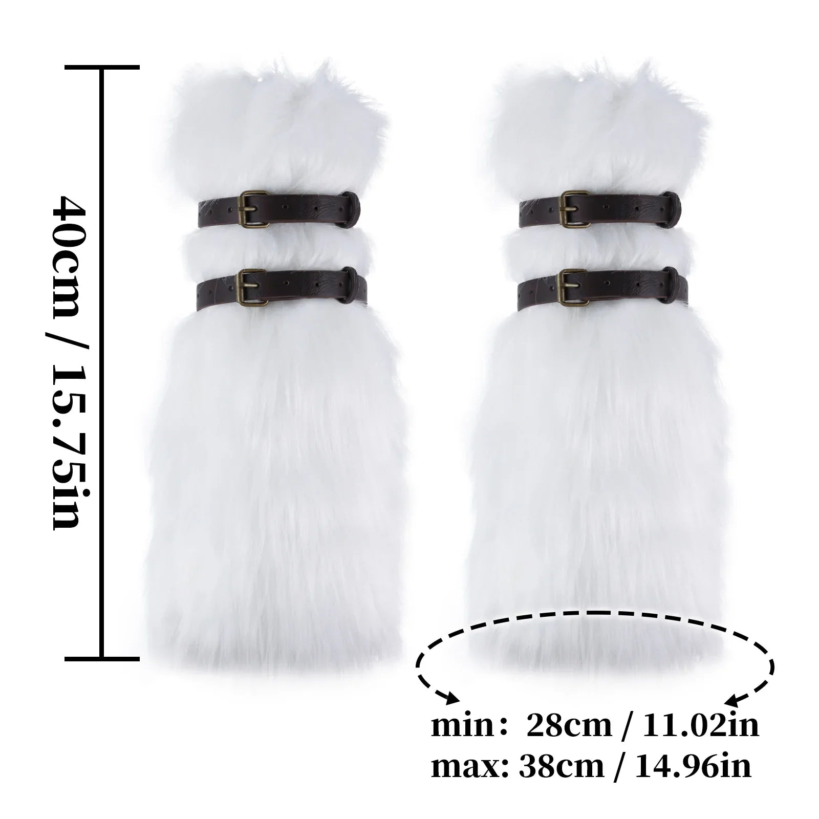 Faux Fur Fuzzy Leg Warmers