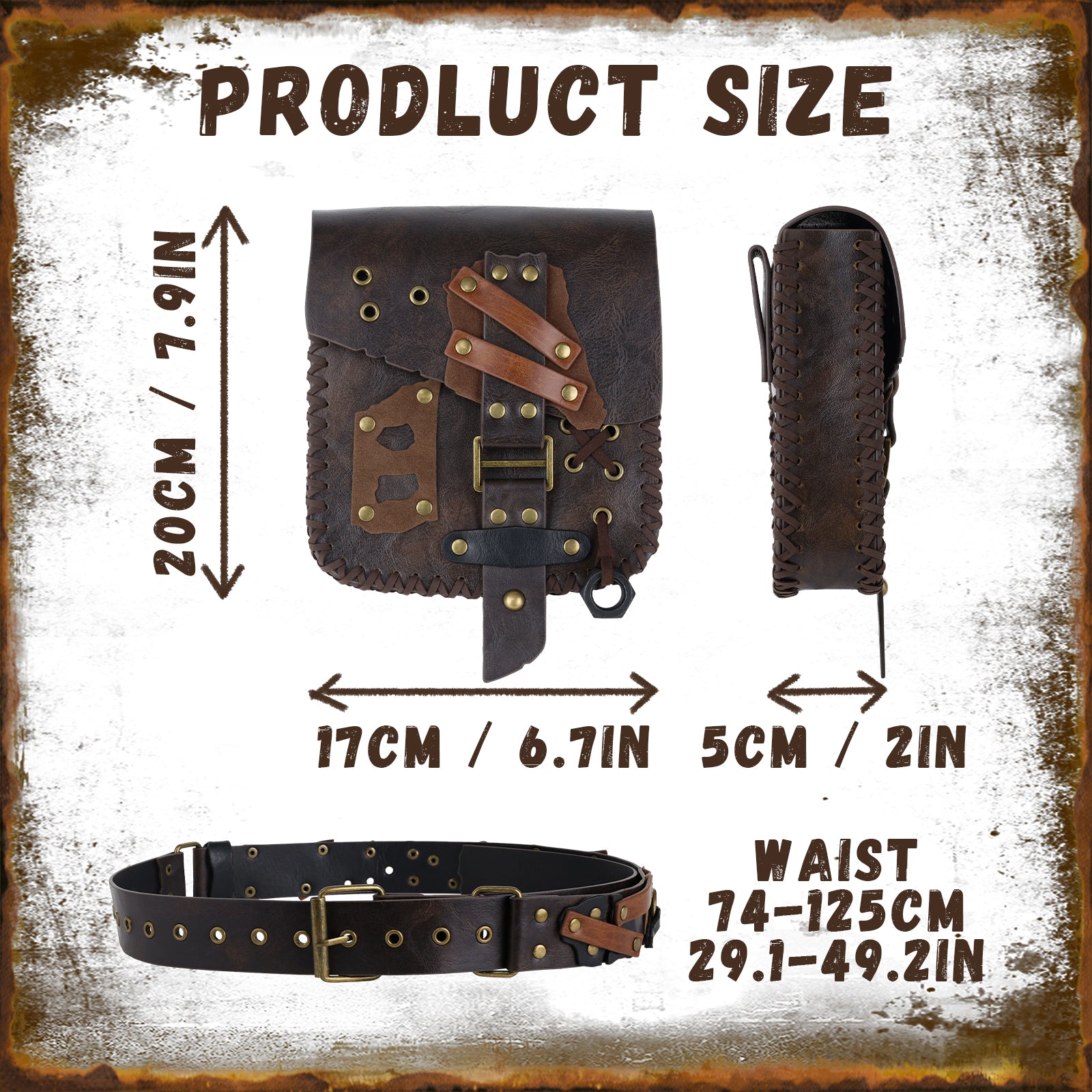 HiiFeuer Medieval Wasteland Belt Bag
