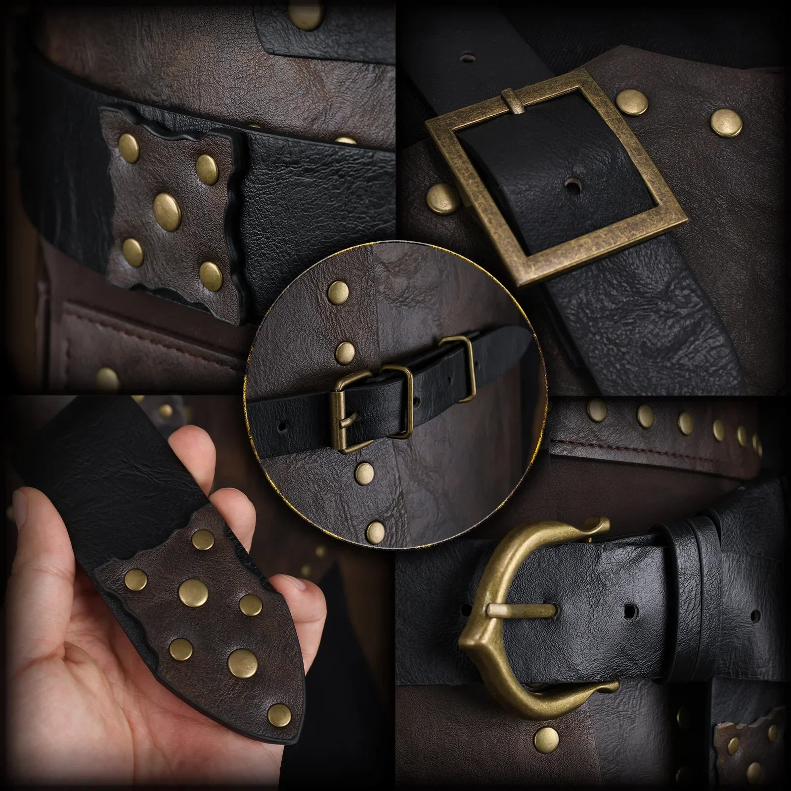 Medieval Faux Leather Chest Armor