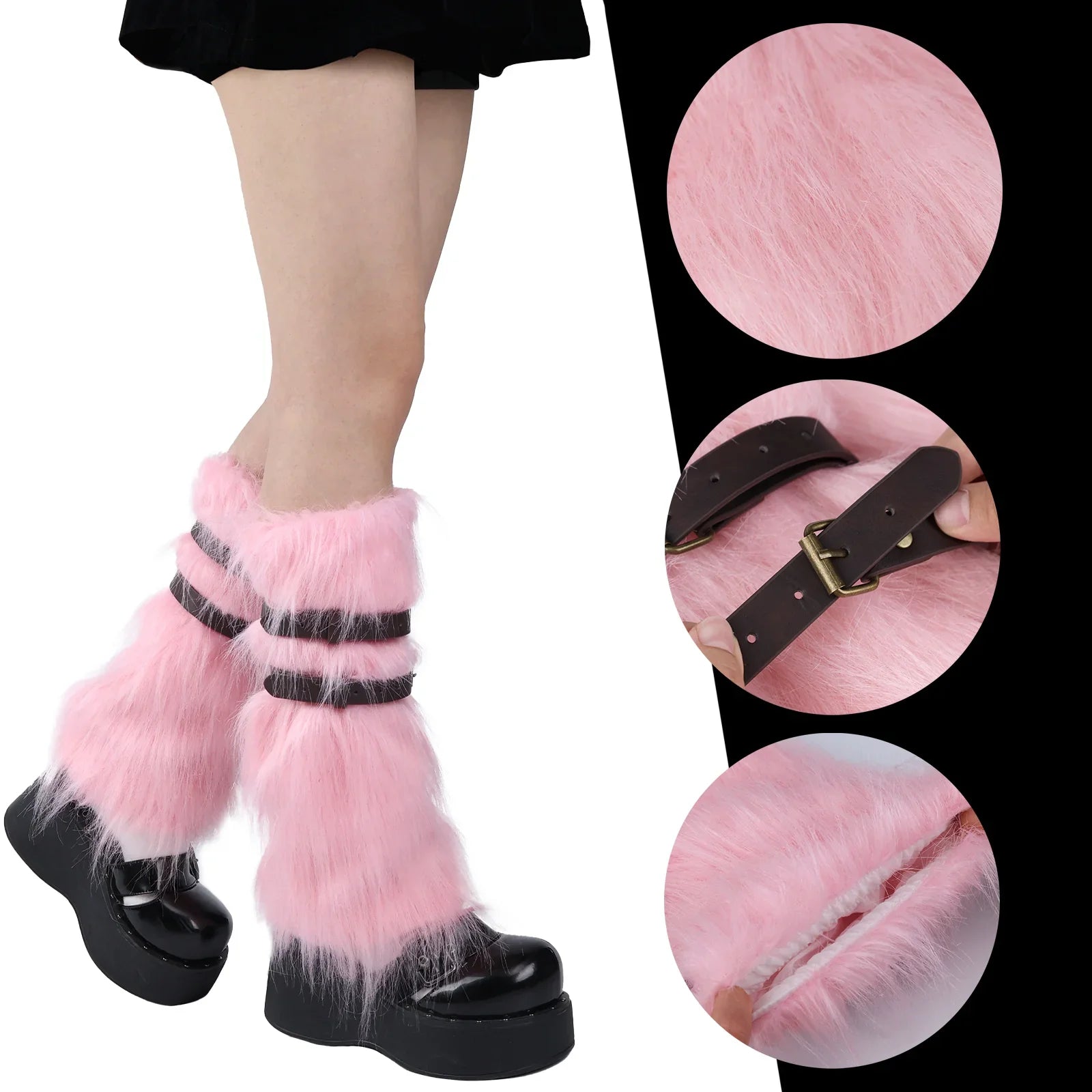 Faux Fur Fuzzy Leg Warmers