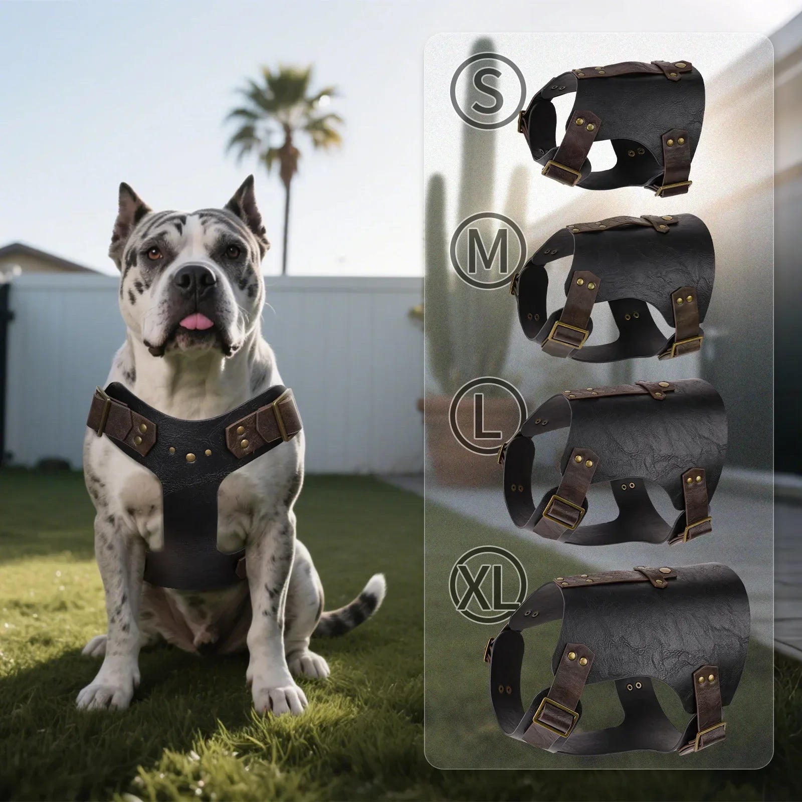 Medieval Faux Leather Dog Armor Clothe
