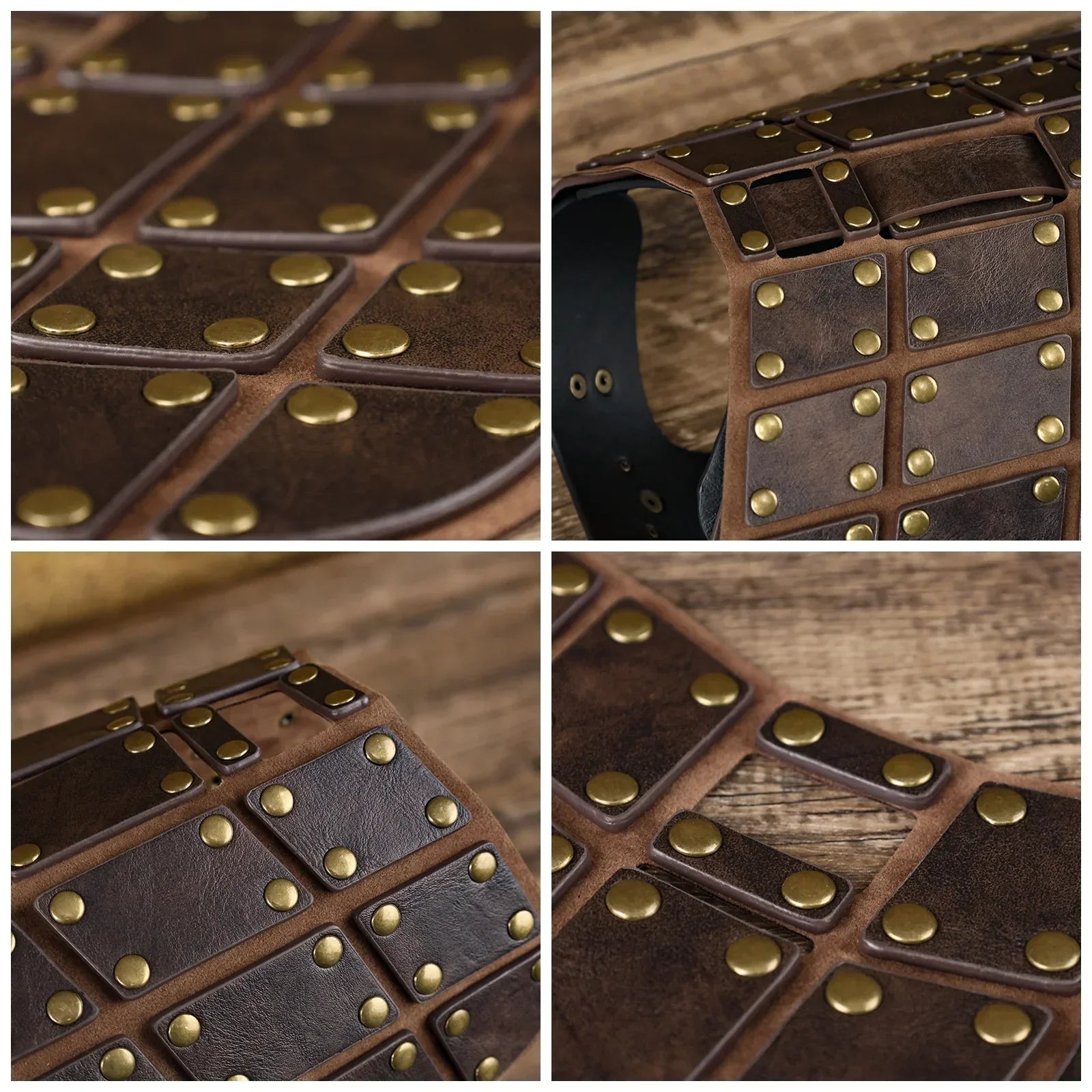 Medieval Faux Leather Dog Armor Clothe