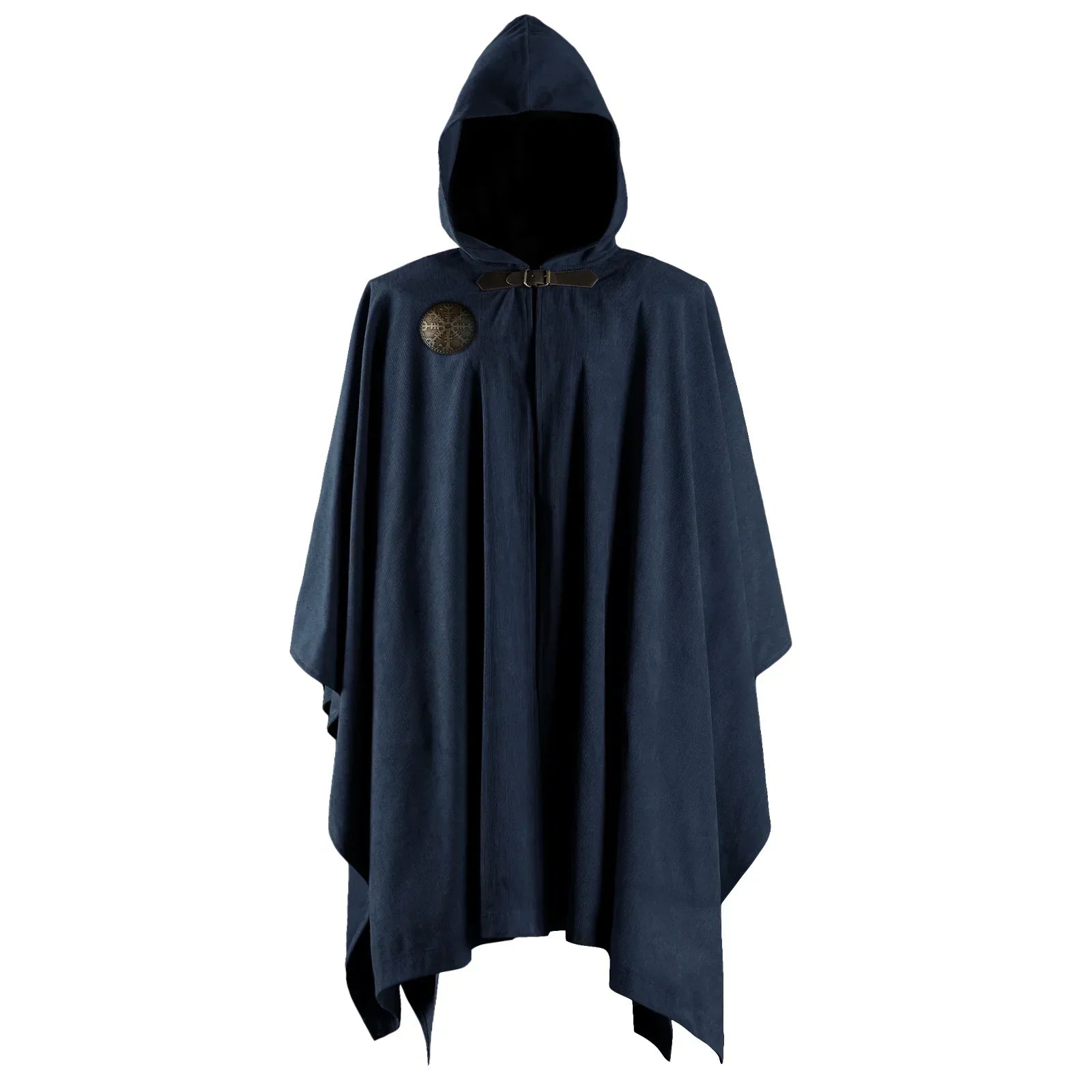 Medieval Corduroy Hooded Cloak
