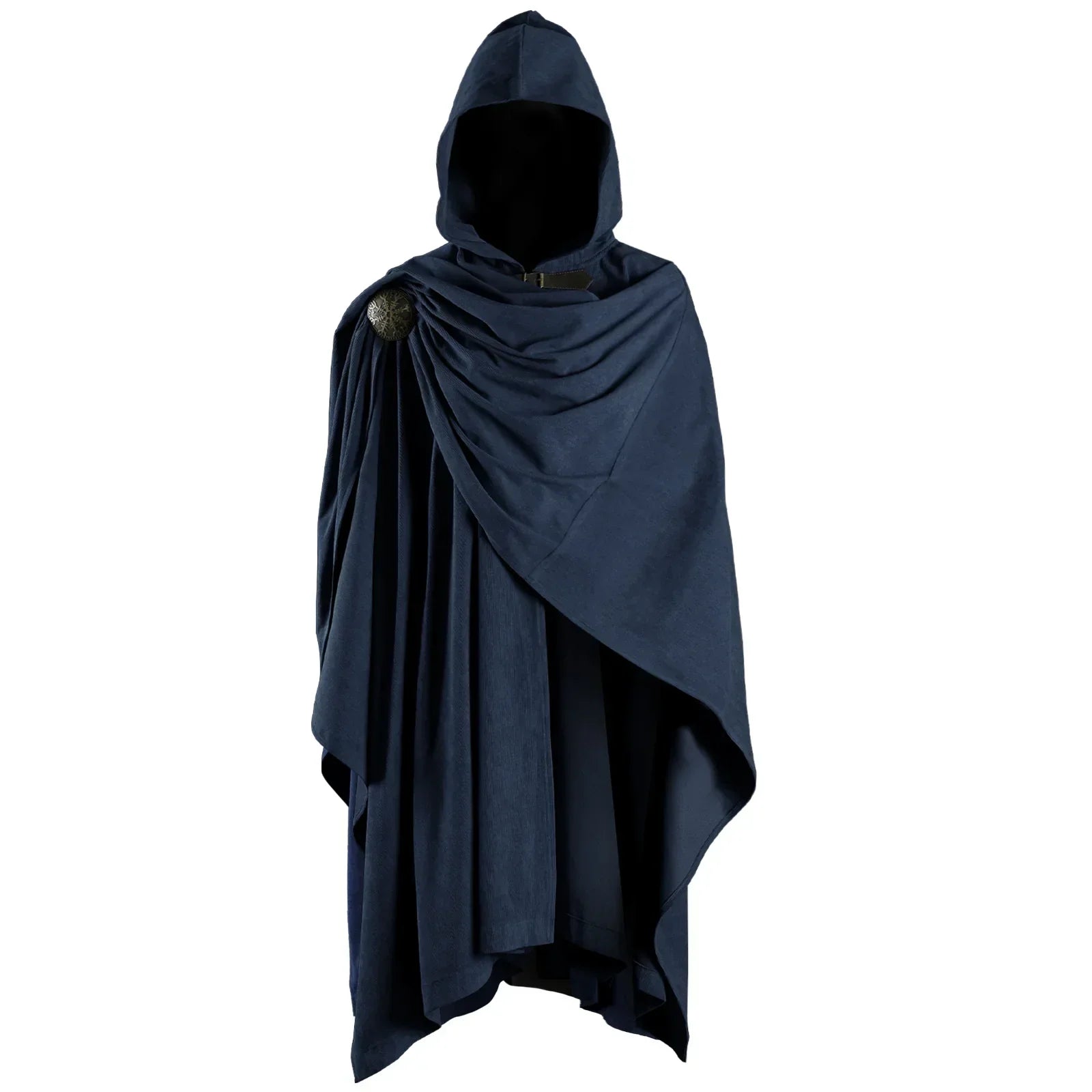 Medieval Corduroy Hooded Cloak