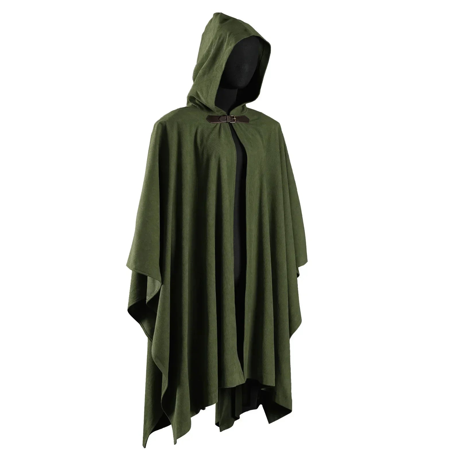 Medieval Corduroy Hooded Cloak