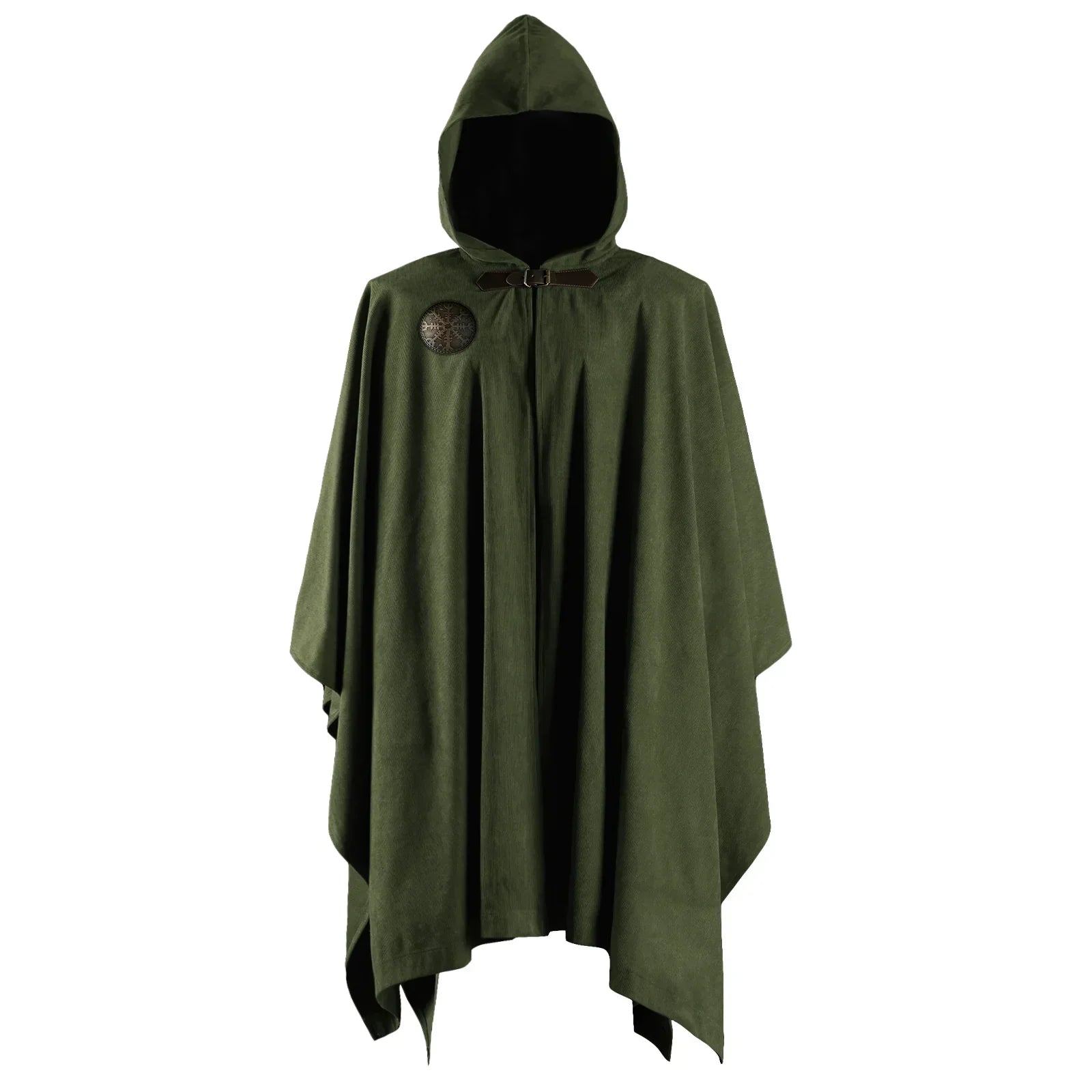 Medieval Corduroy Hooded Cloak