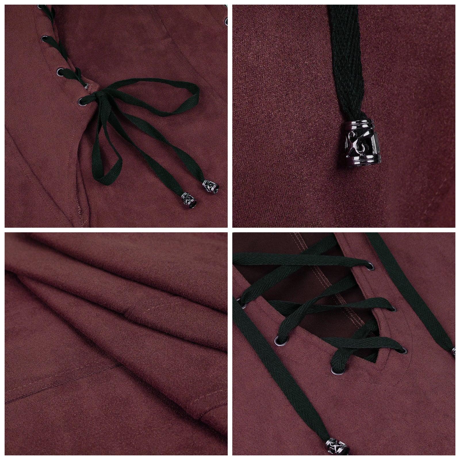 Suede Sleeveless Elf Costume Set