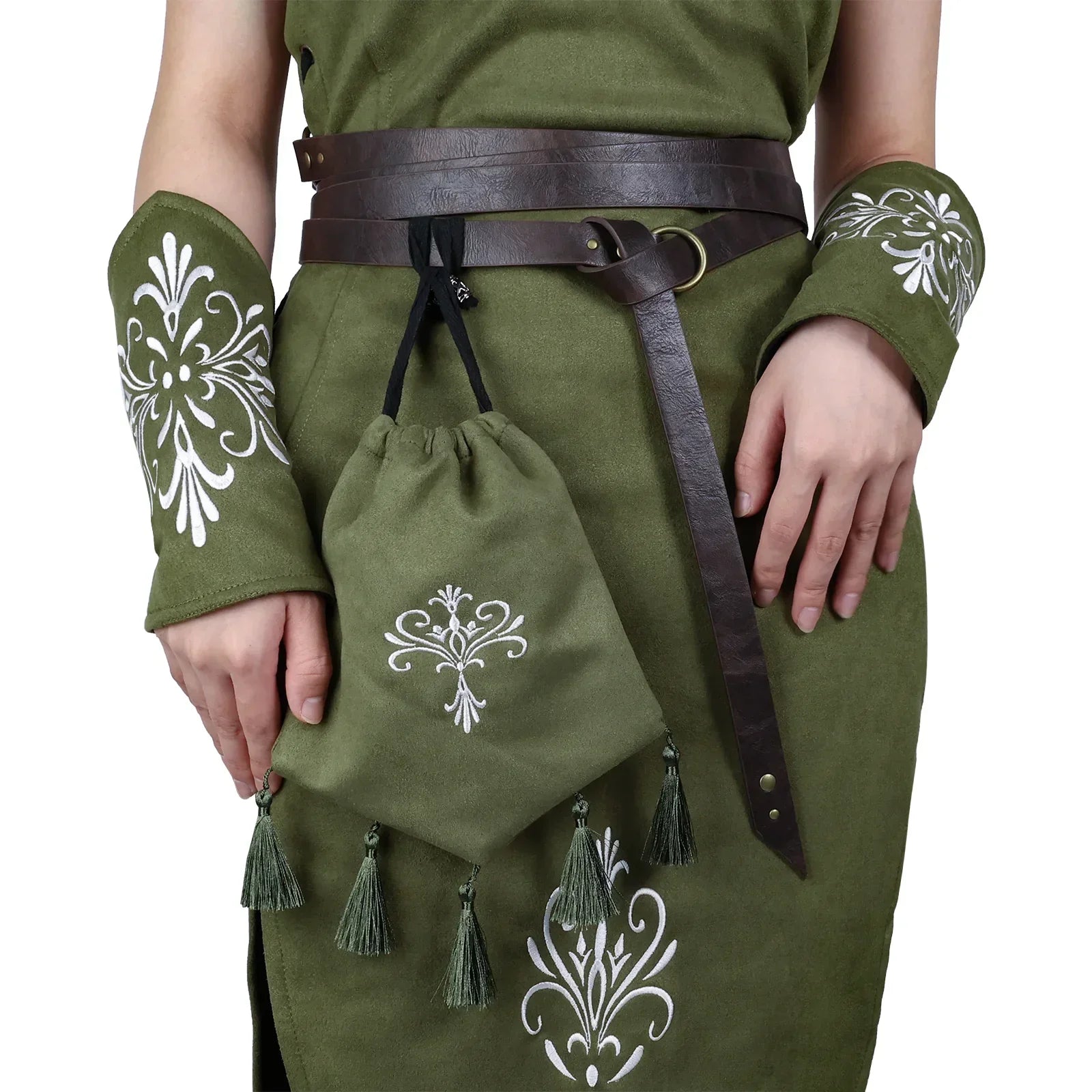Suede Sleeveless Elf Costume Set