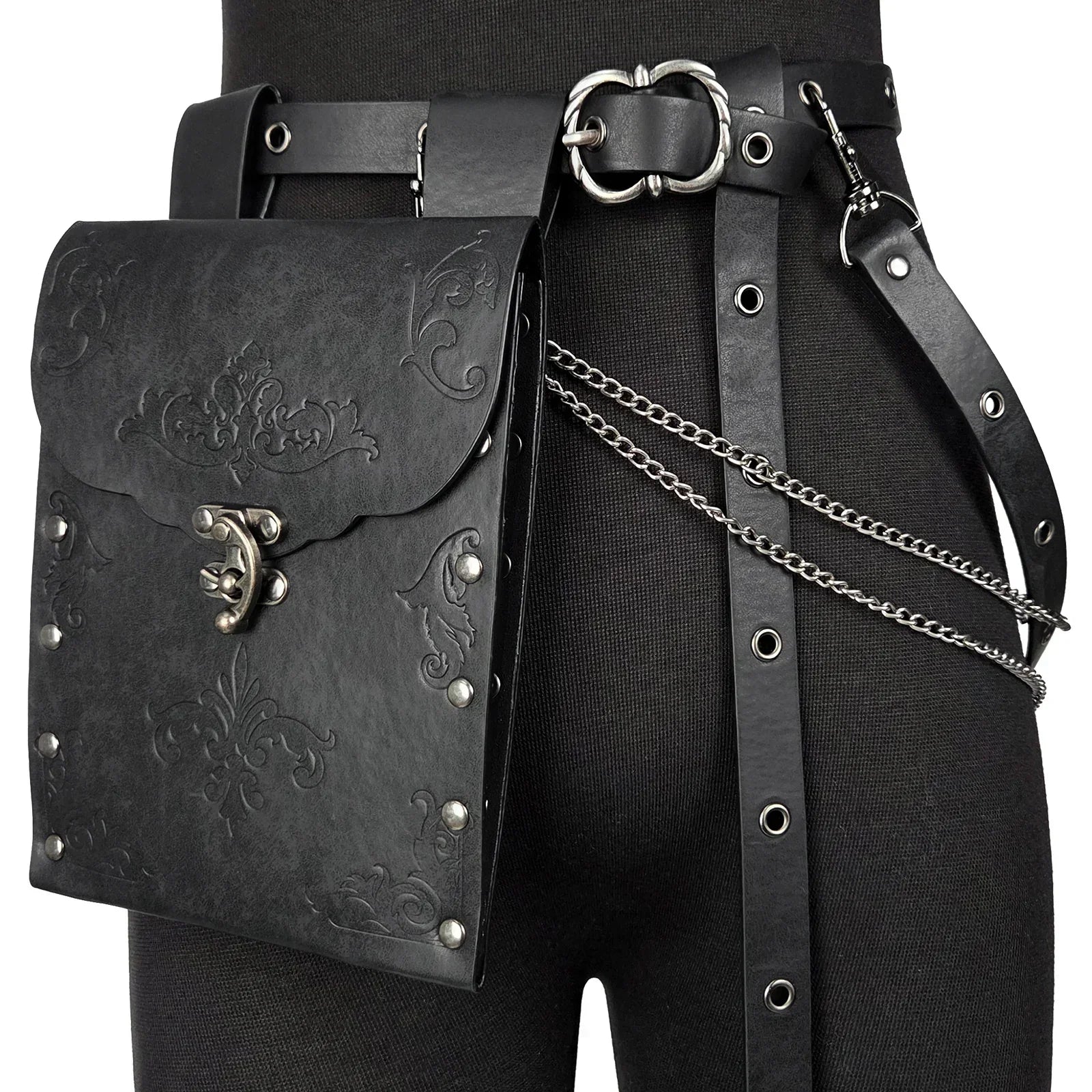 Medieval DIY Belt with Vintage Bag