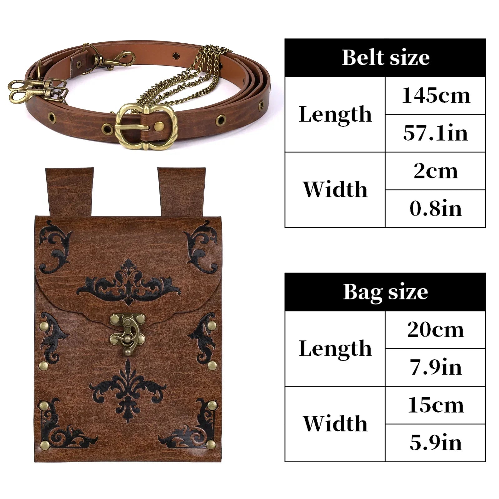 Medieval DIY Belt with Vintage Bag