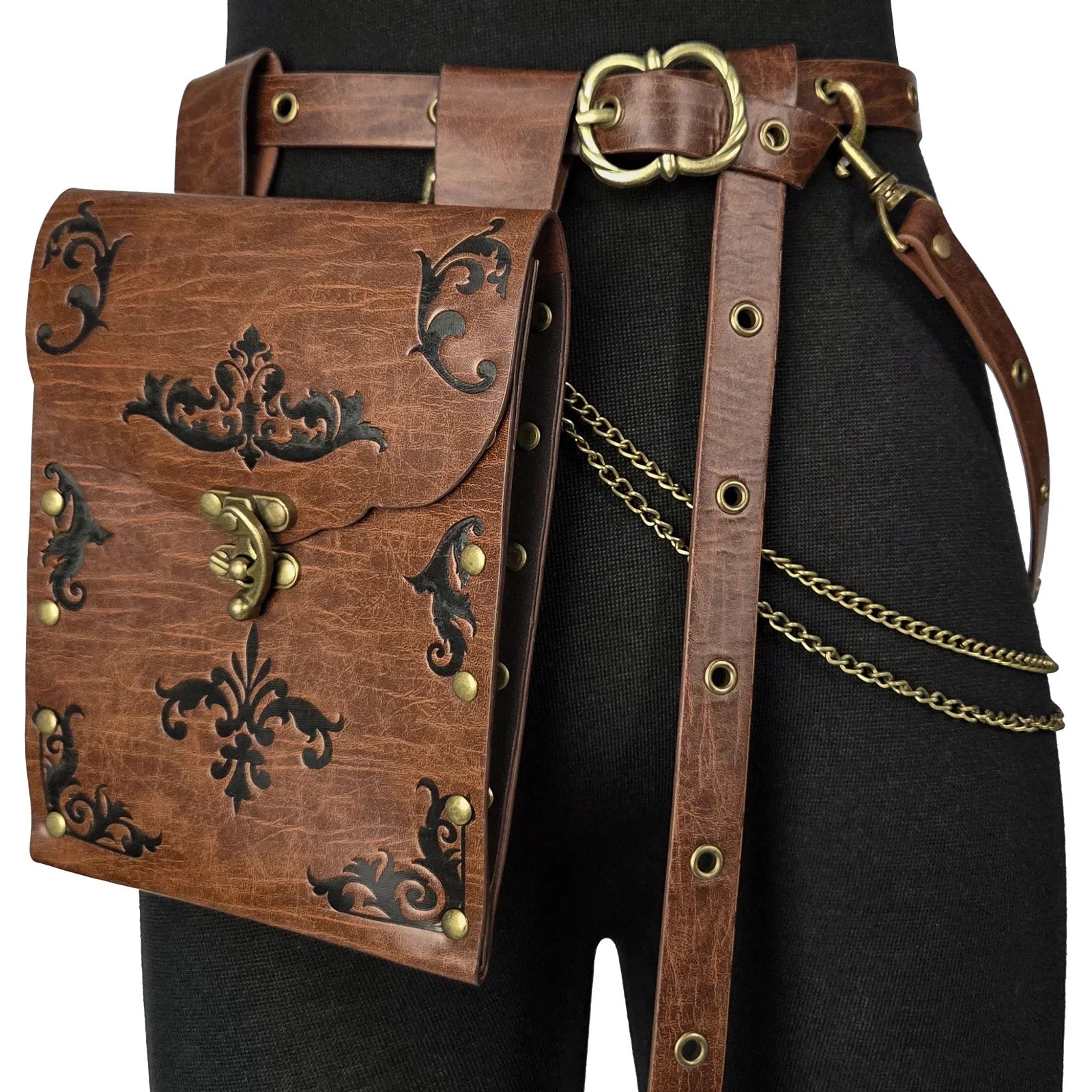 Medieval DIY Belt with Vintage Bag