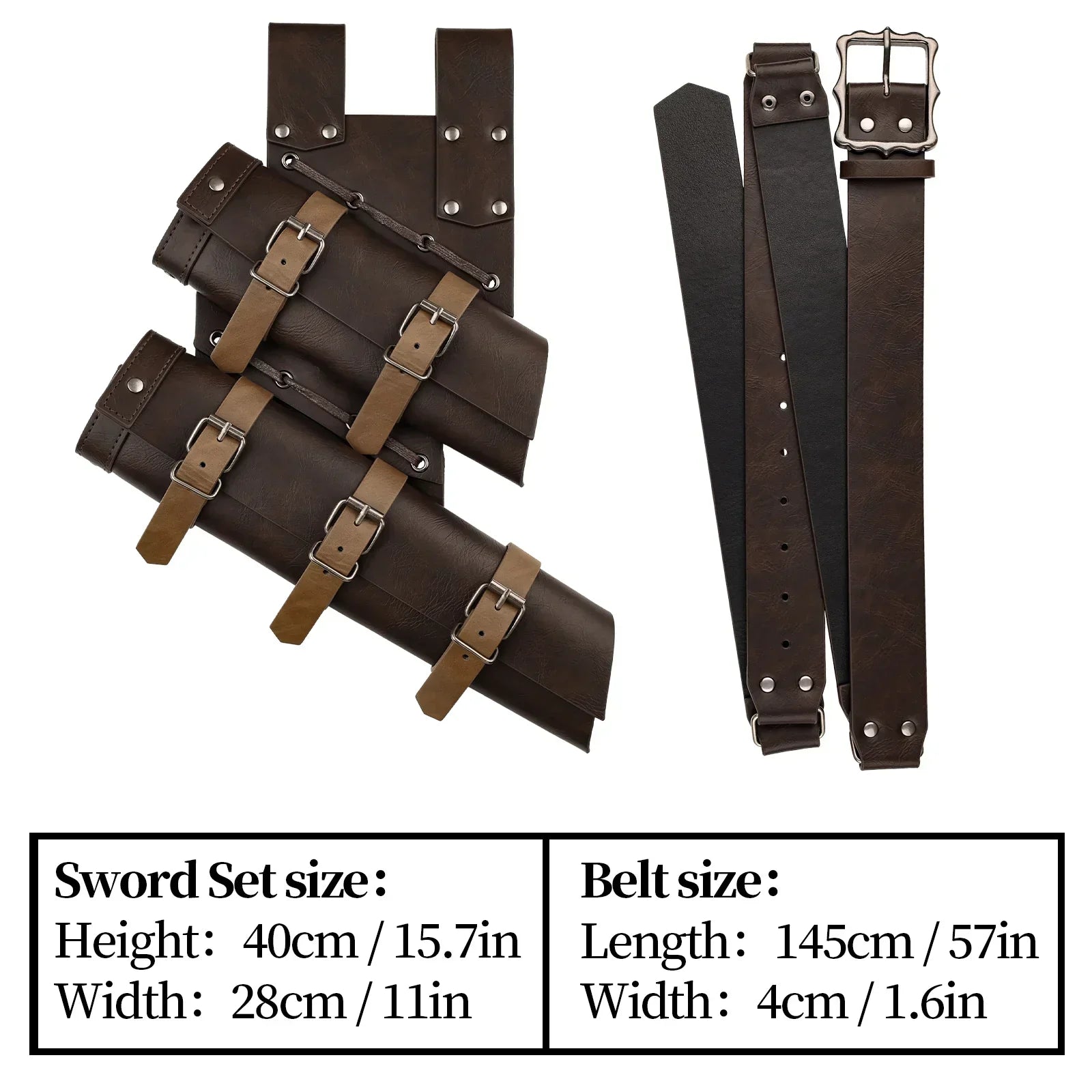 2 PCs Medieval Double Sword Frog