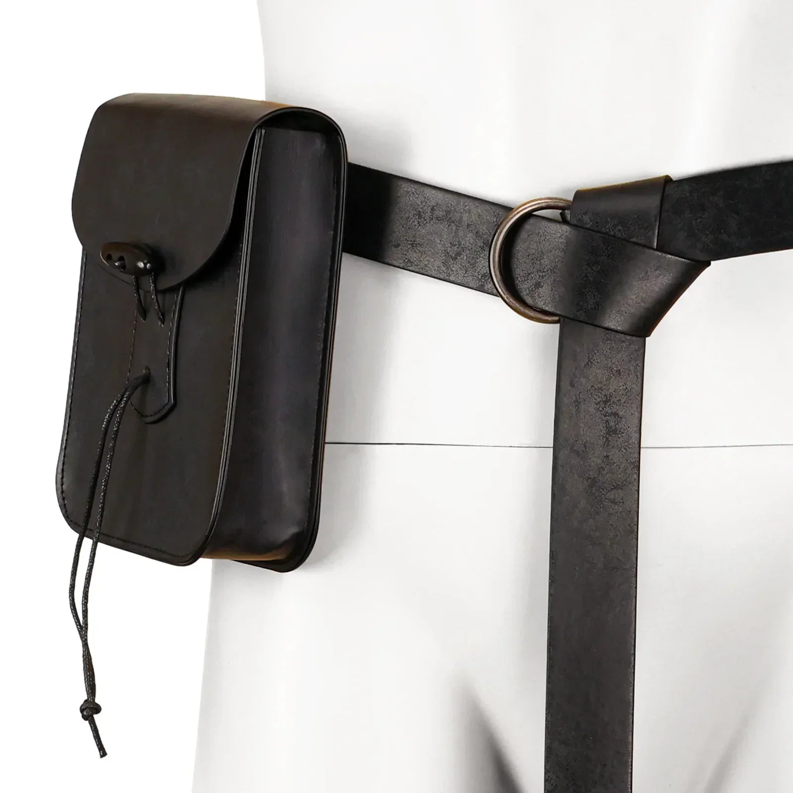 Medieval Faux Leather Belt Bag