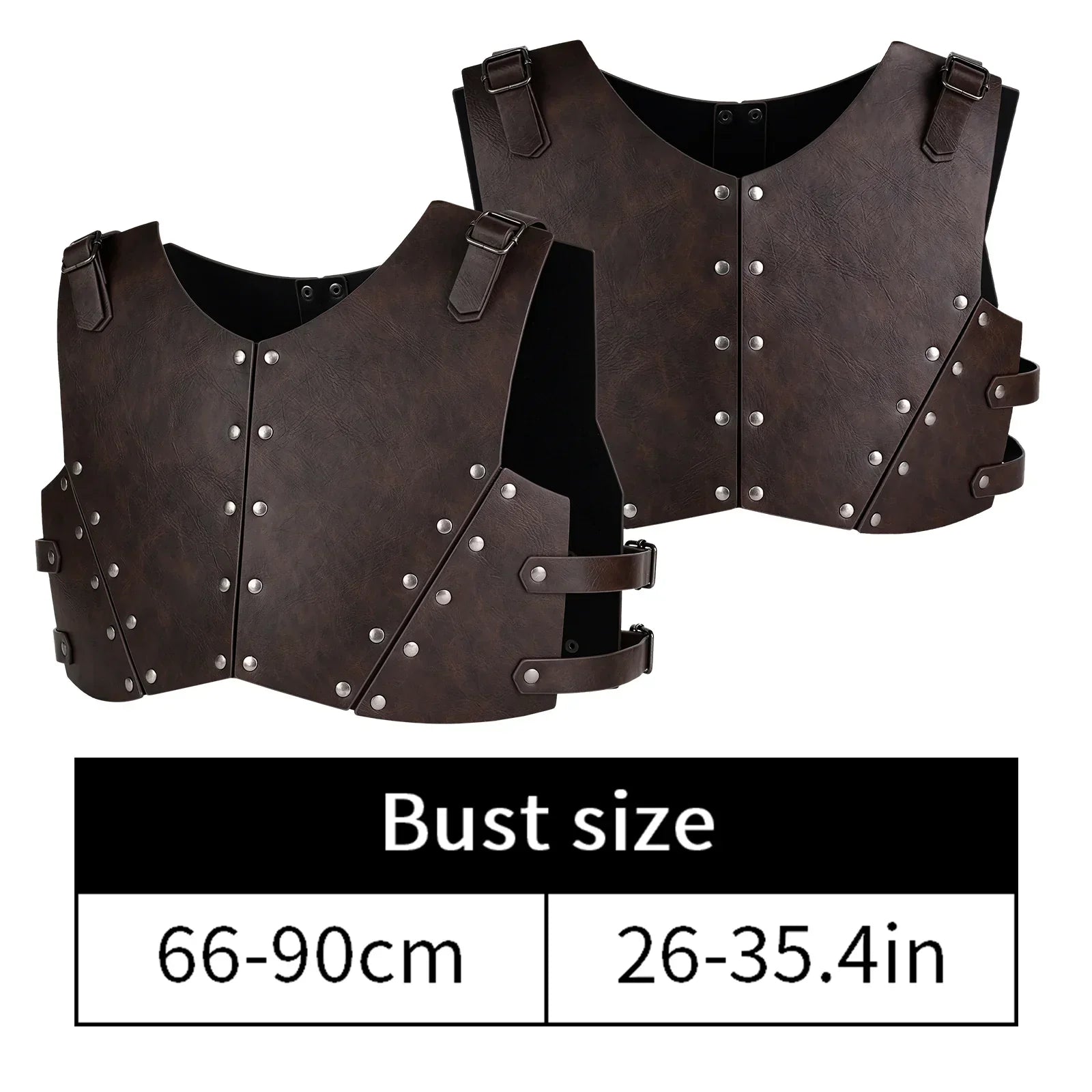 4 PCs Medieval Faux Leather Armor Set for Kids