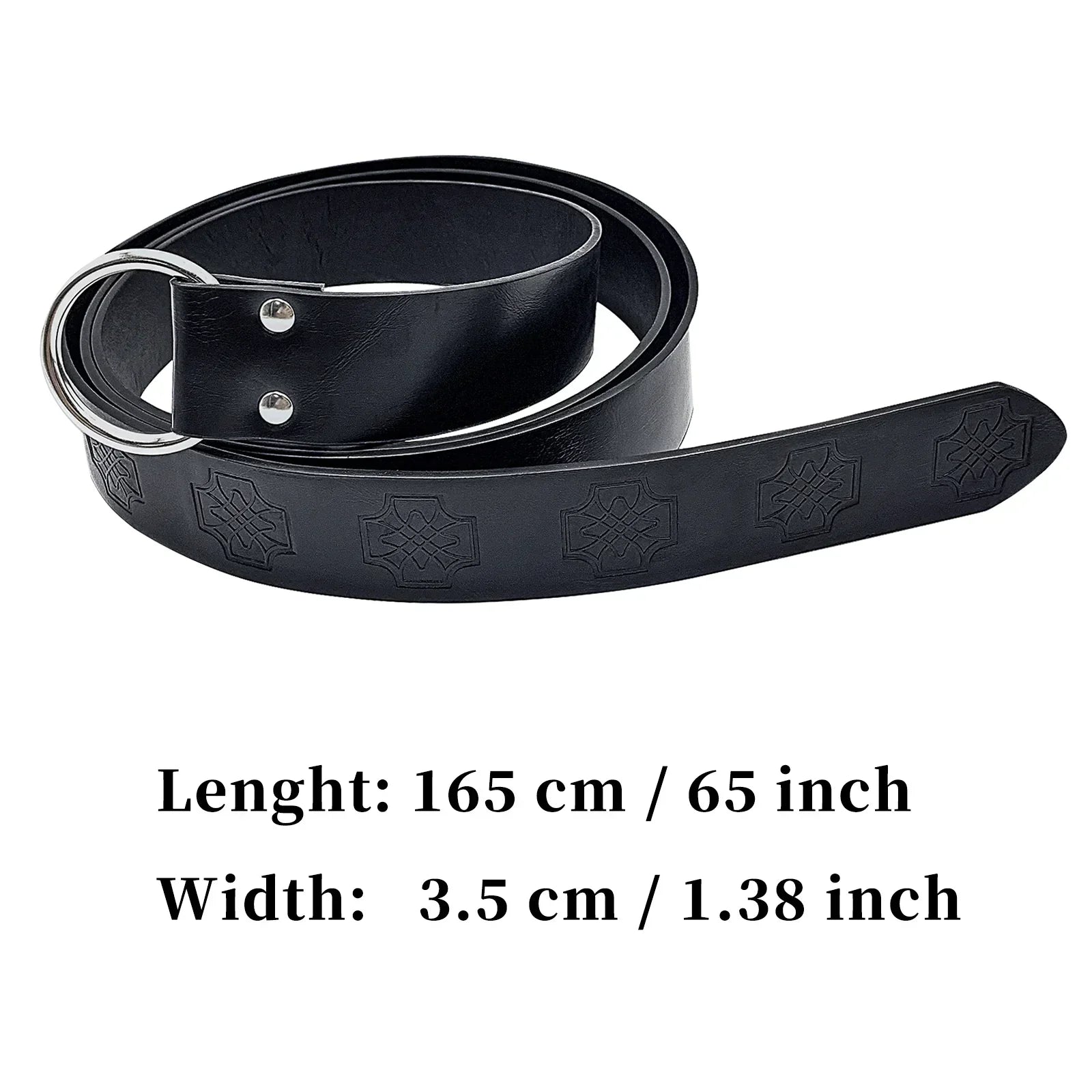 Medieval Embossed O-Ring Belt