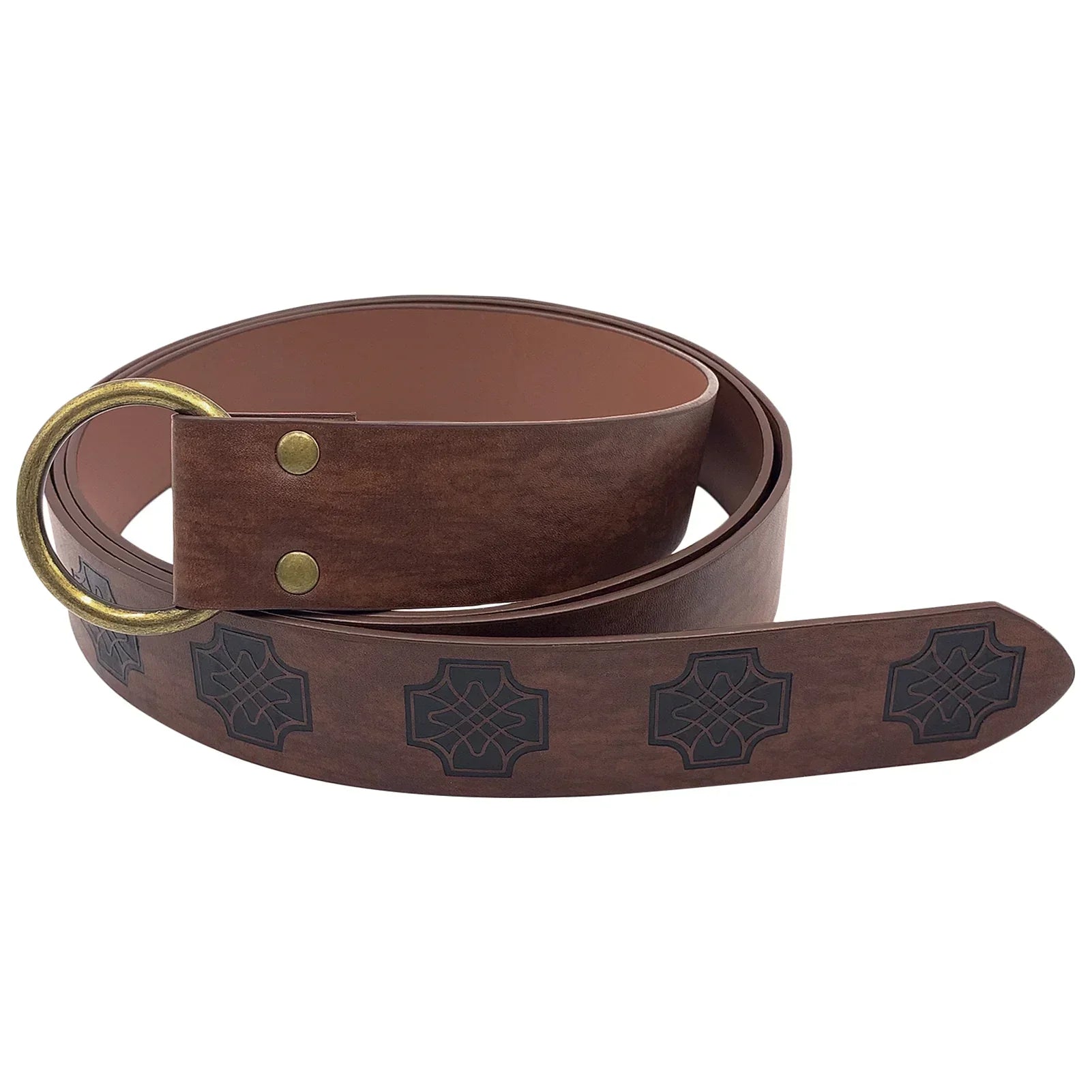 Medieval Embossed O-Ring Belt