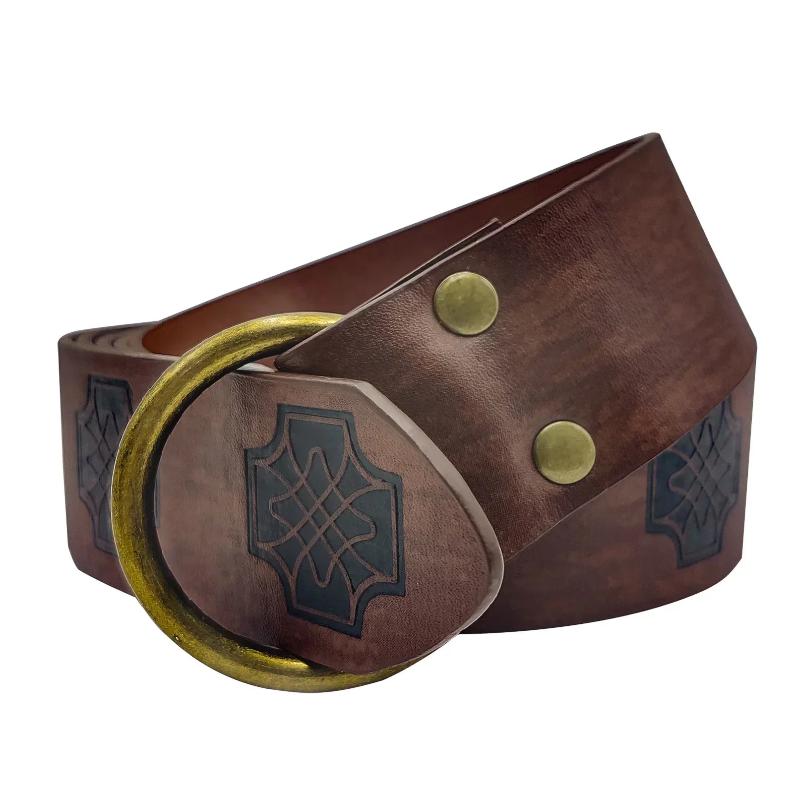Medieval Embossed O-Ring Belt