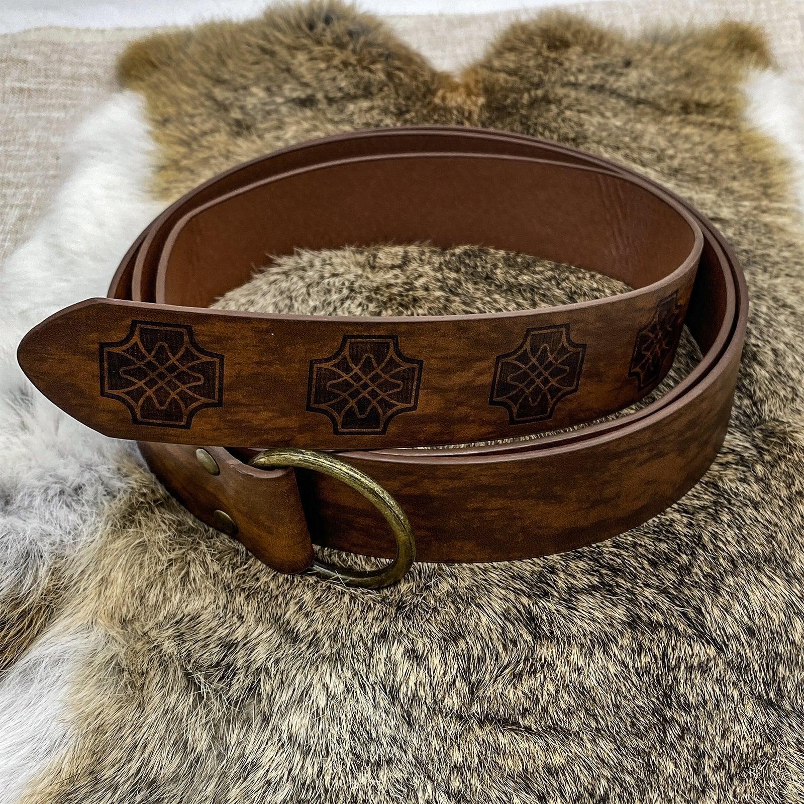 Medieval Embossed O-Ring Belt