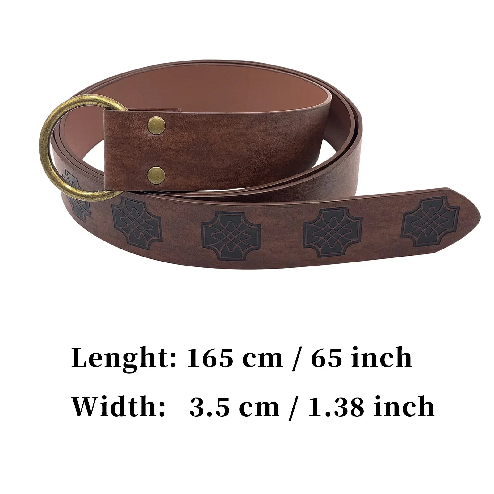 Medieval Embossed O-Ring Belt