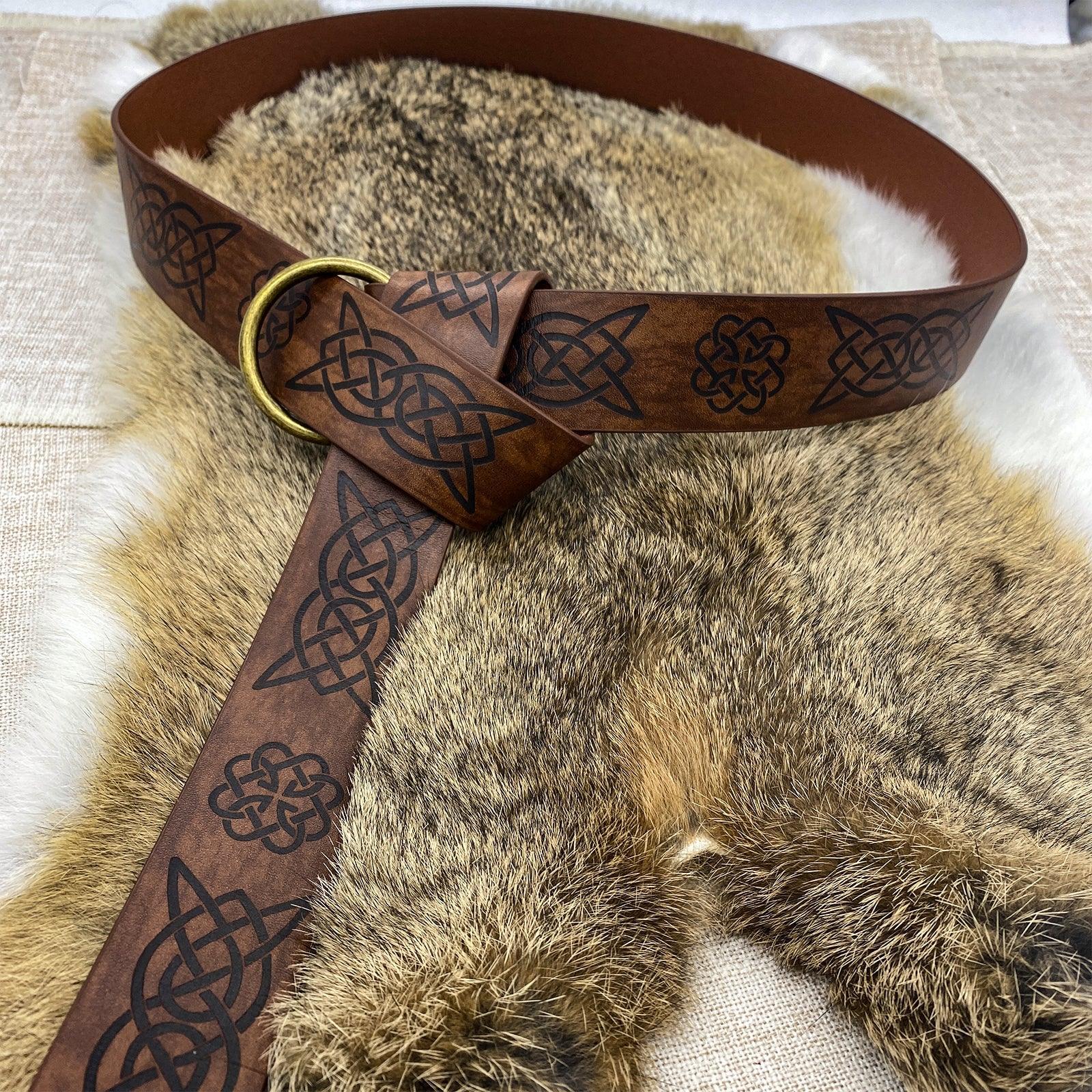 Medieval Embossed O-Ring Belt