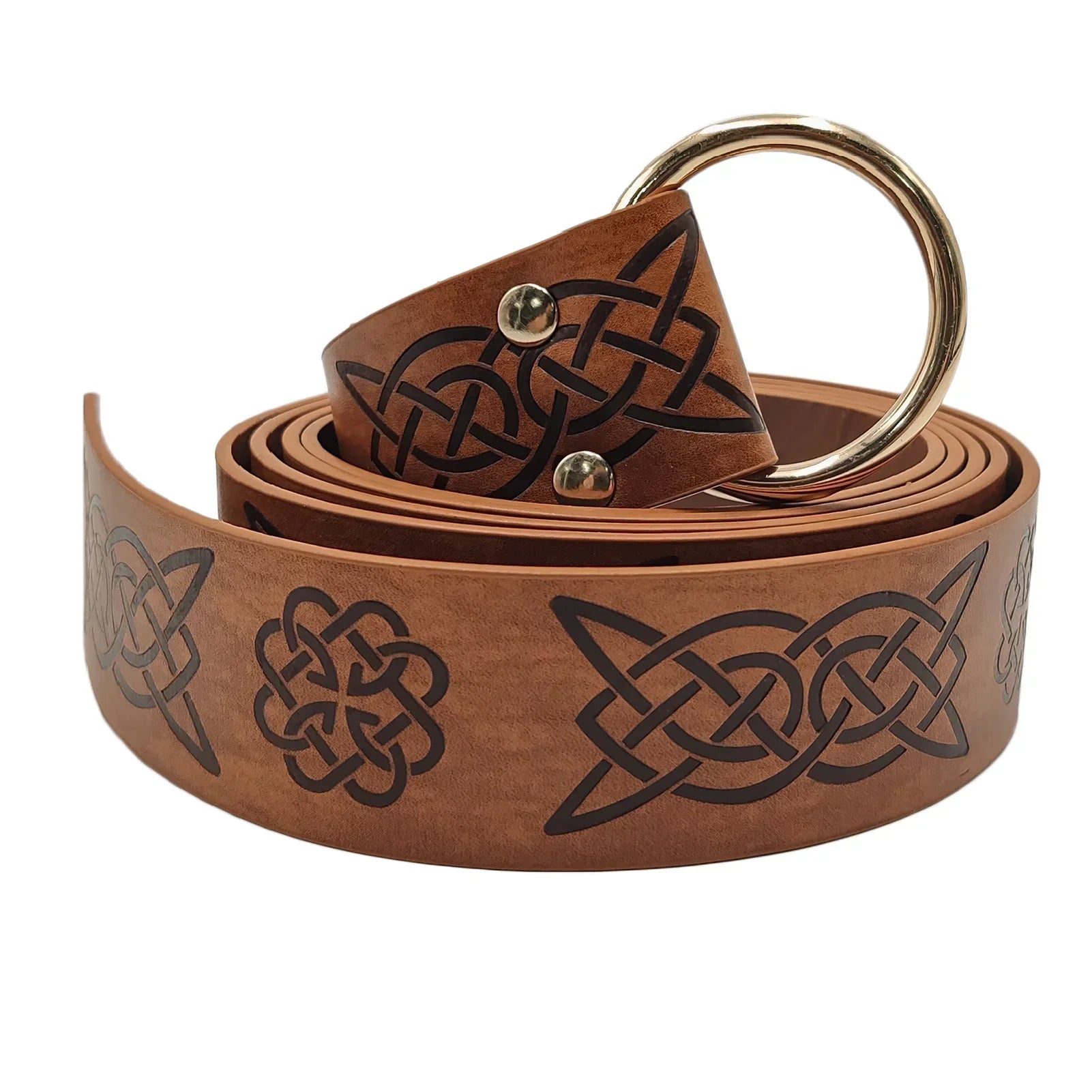Medieval Embossed O-Ring Belt