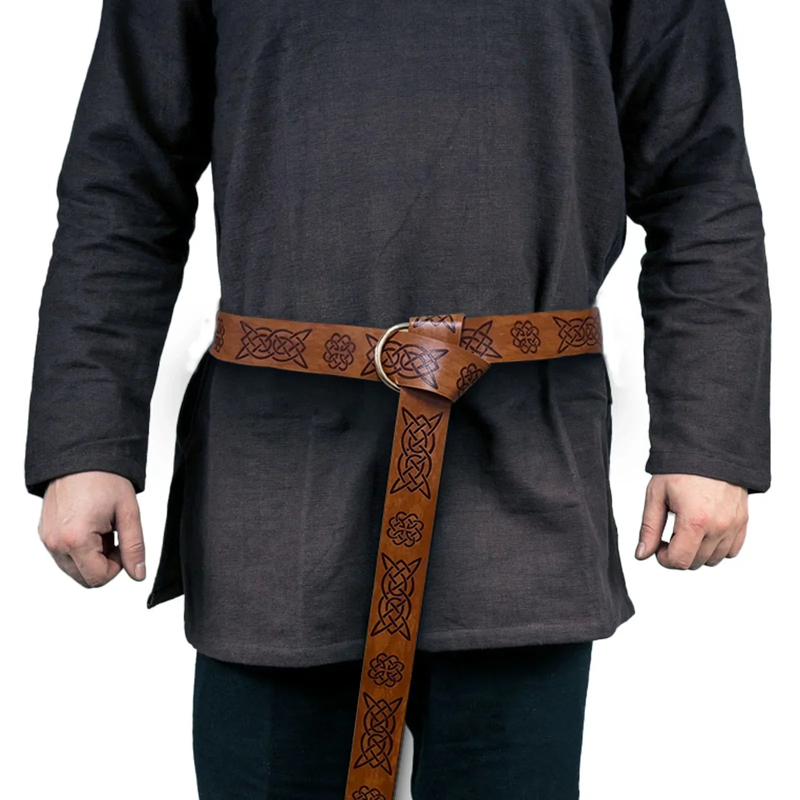 Medieval Embossed O-Ring Belt