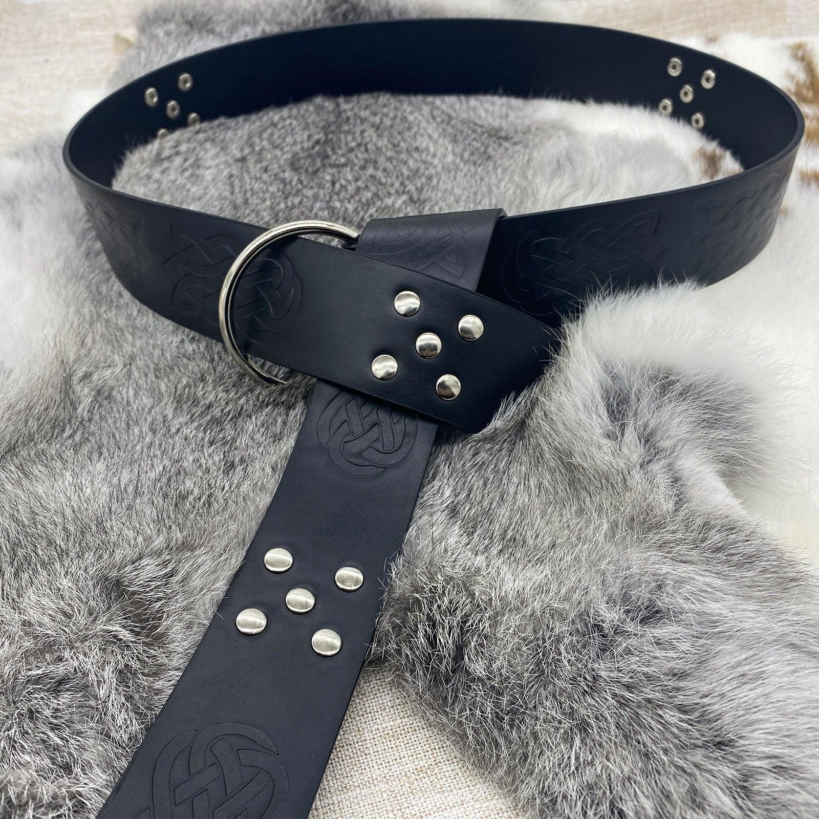 Medieval Embossed O-Ring Belt