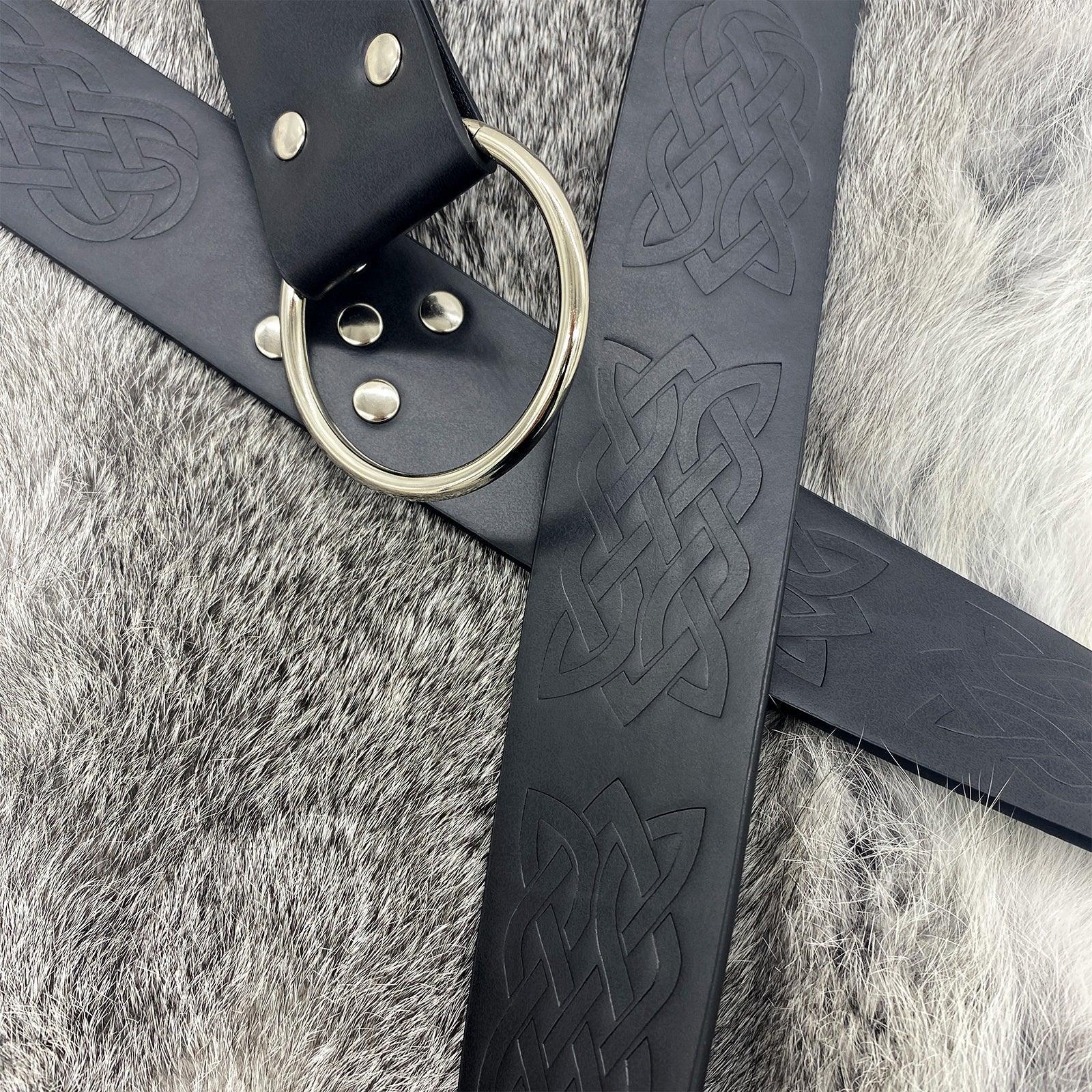 Medieval Embossed O-Ring Belt
