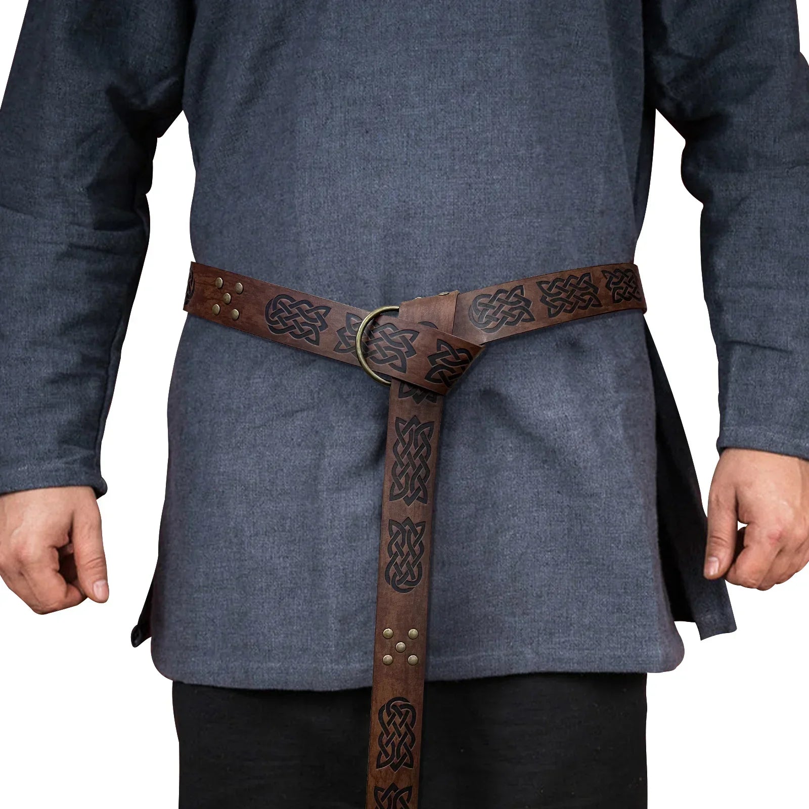 Medieval Embossed O-Ring Belt