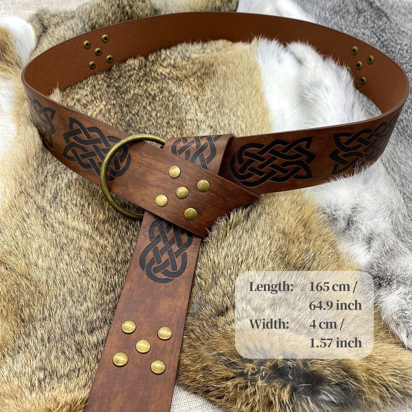 Medieval Embossed O-Ring Belt