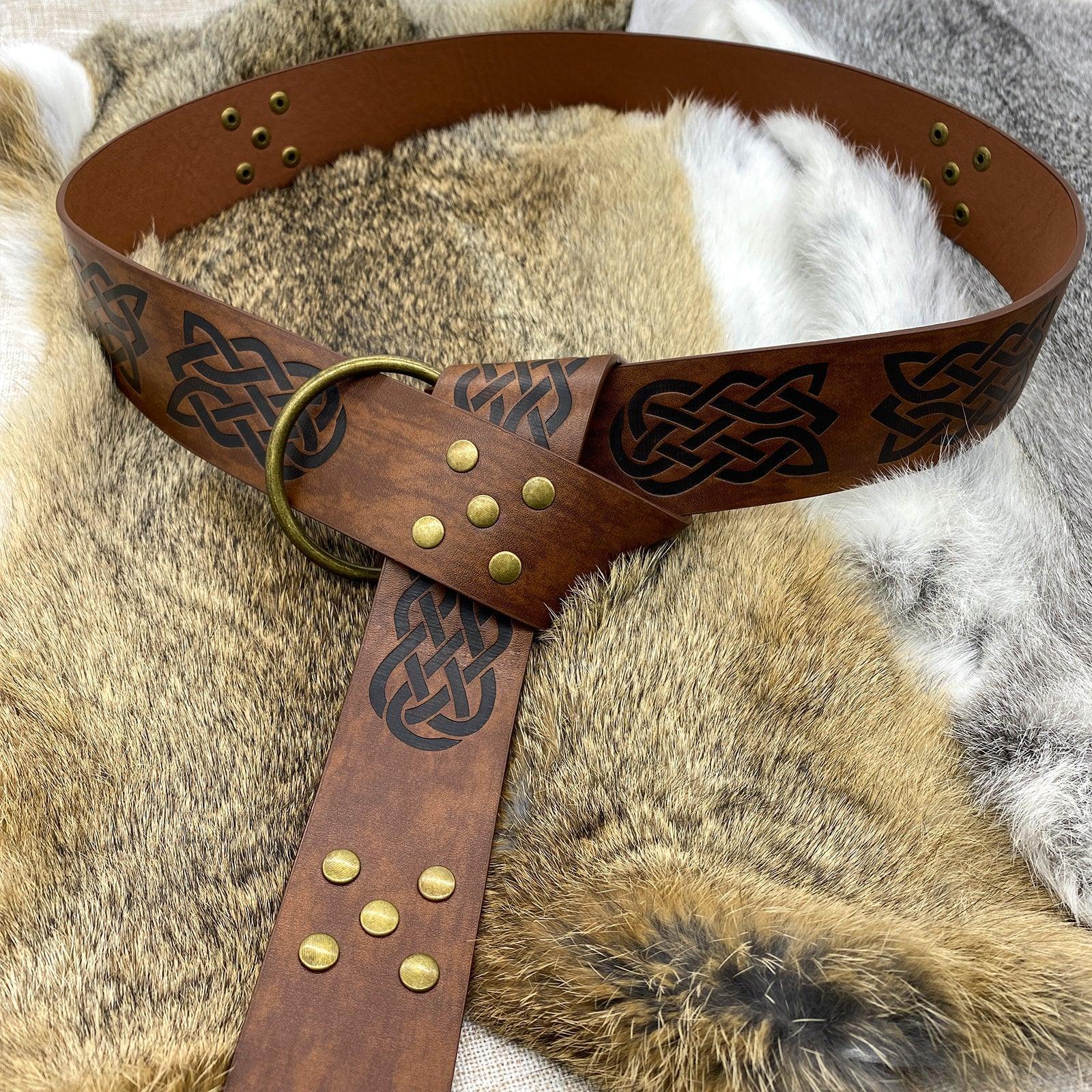 Medieval Embossed O-Ring Belt
