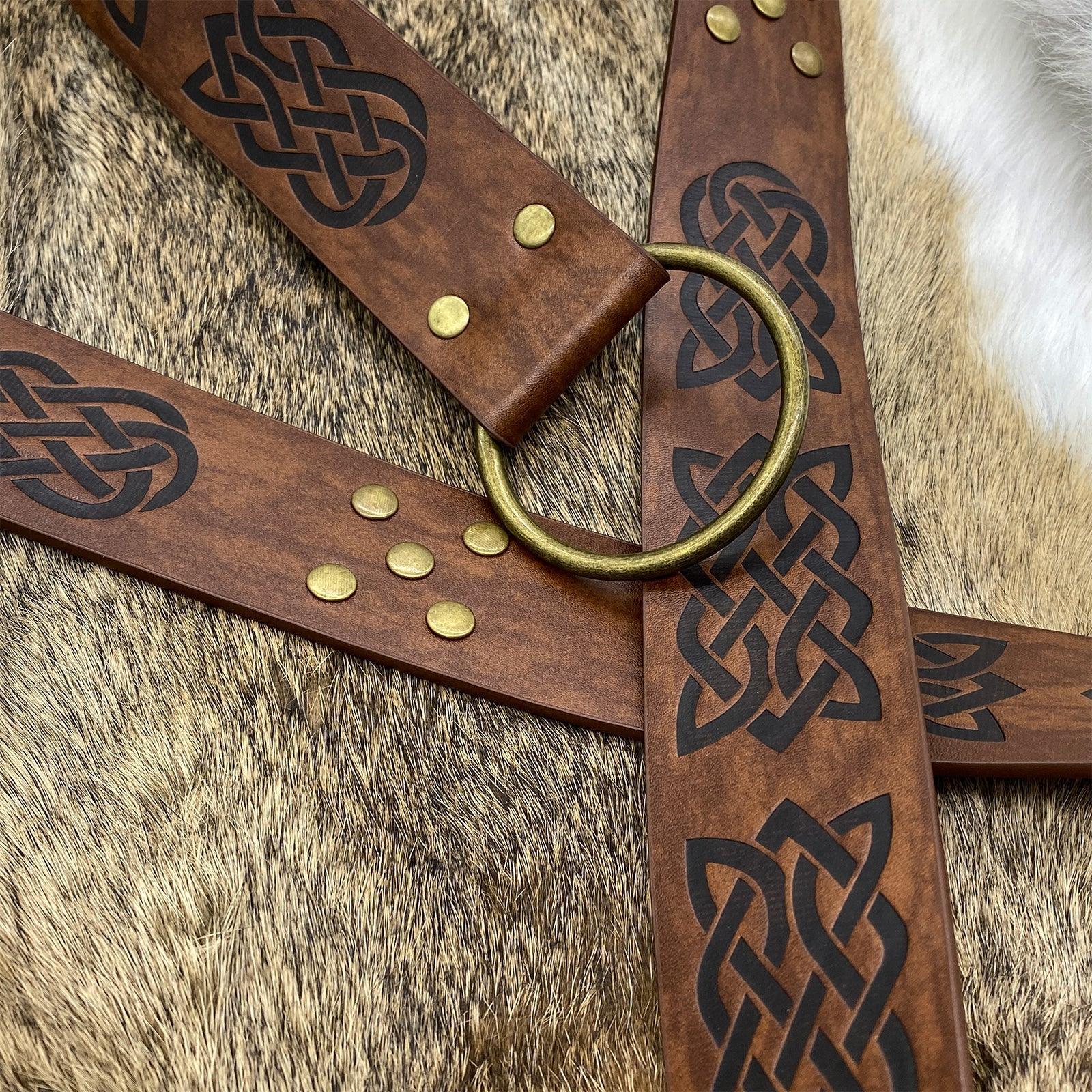 Medieval Embossed O-Ring Belt
