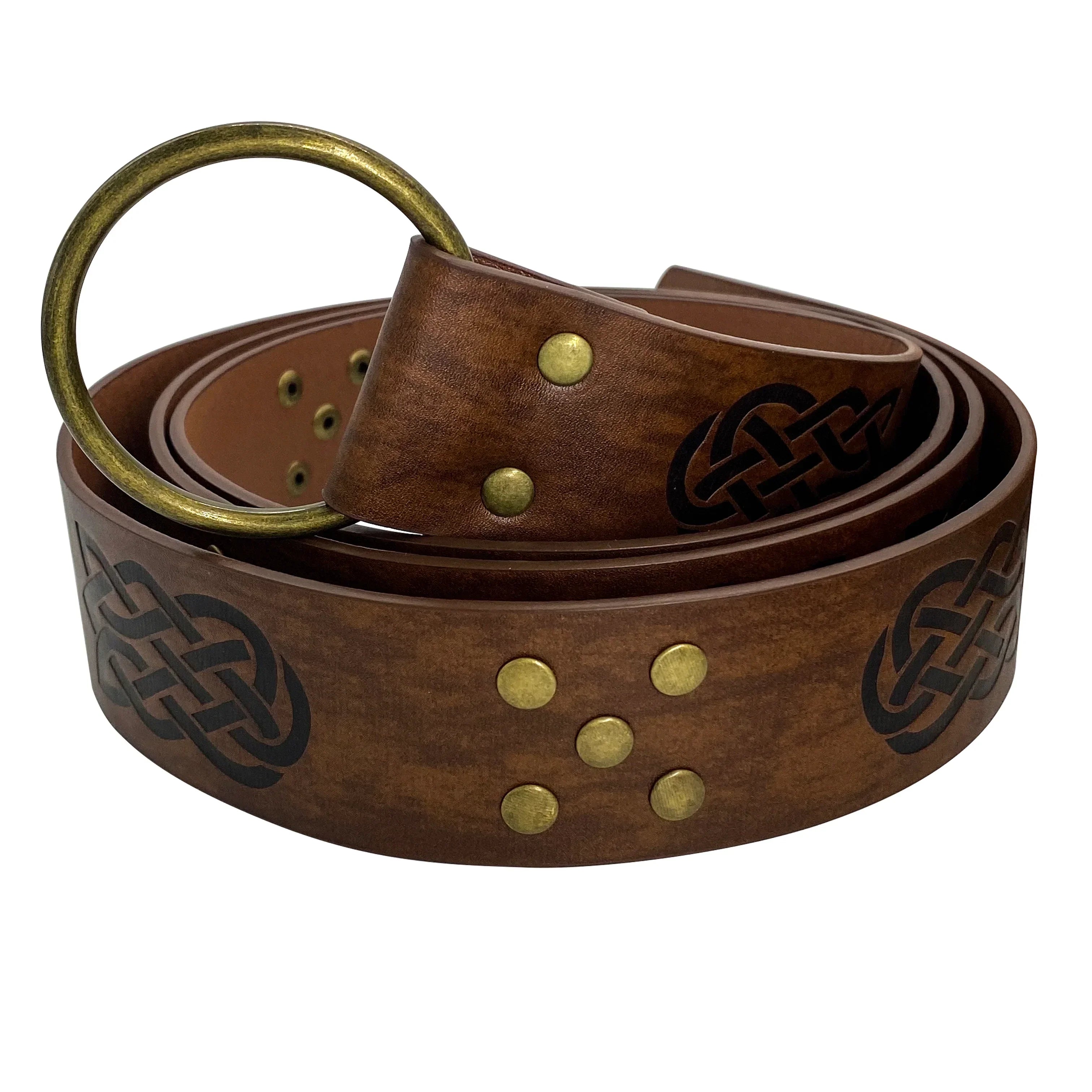 Medieval Embossed O-Ring Belt
