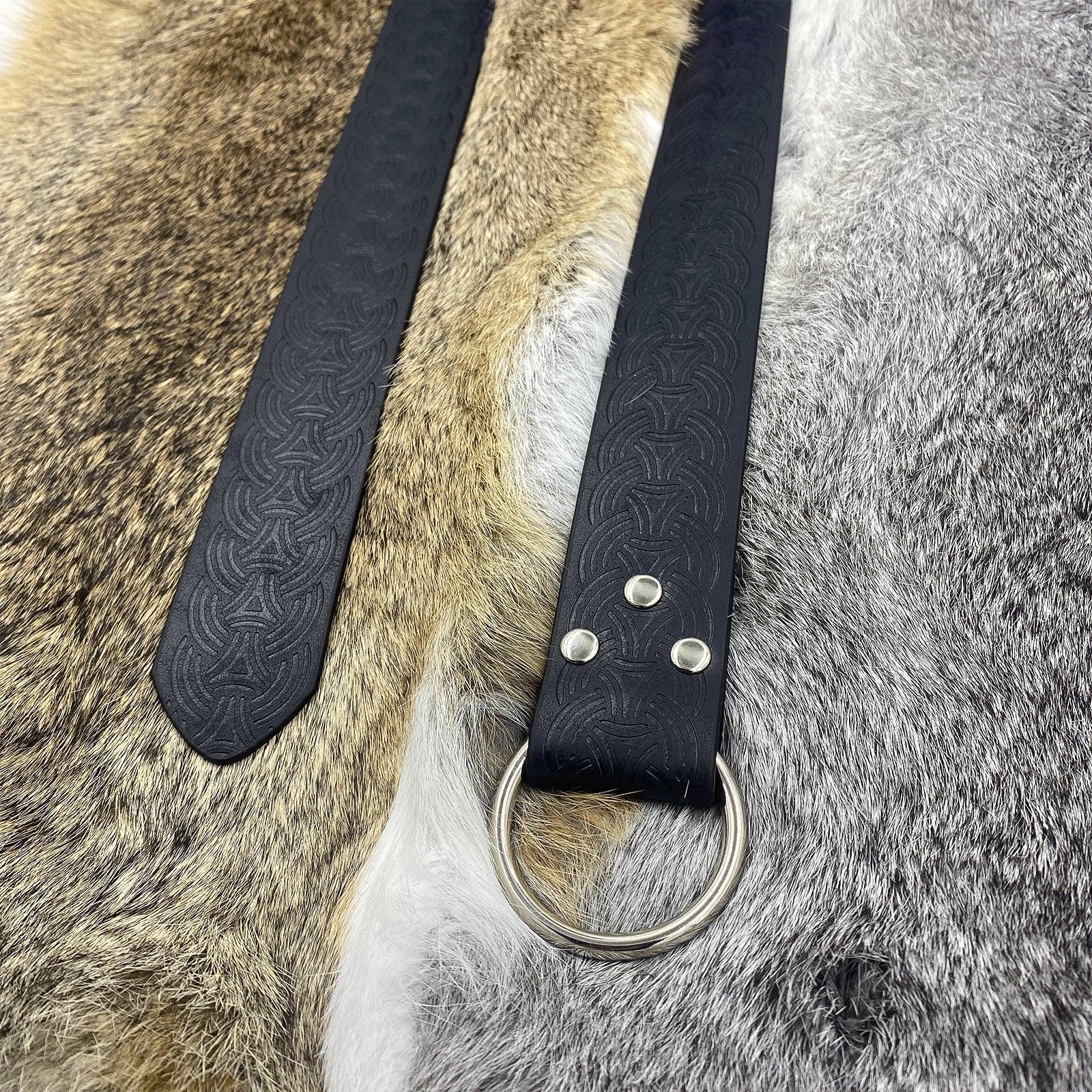 Medieval Embossed O-Ring Belt