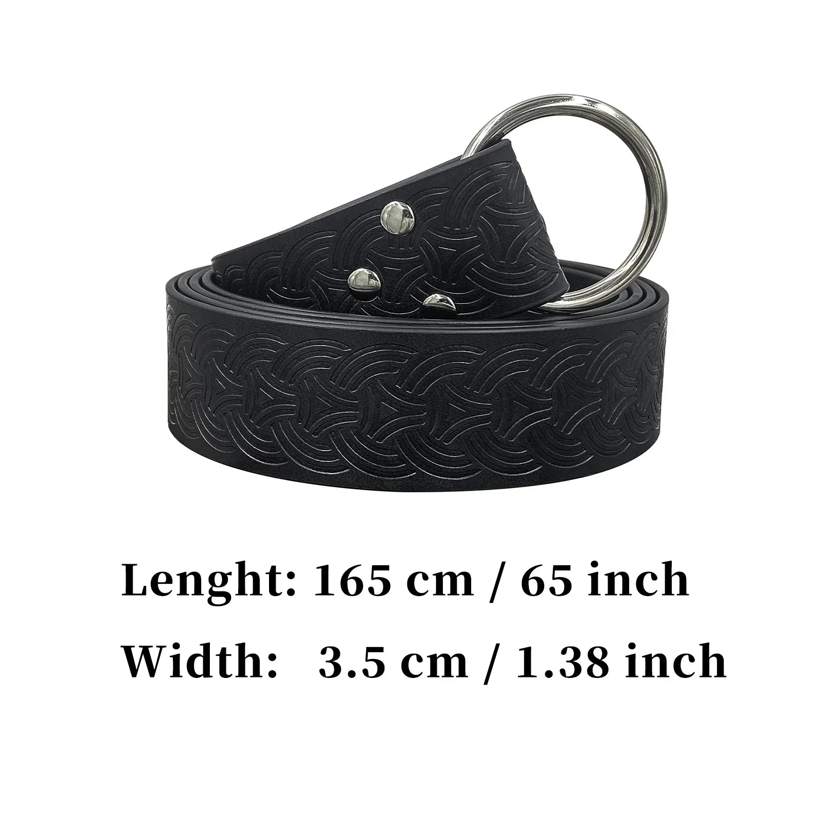 Medieval Embossed O-Ring Belt