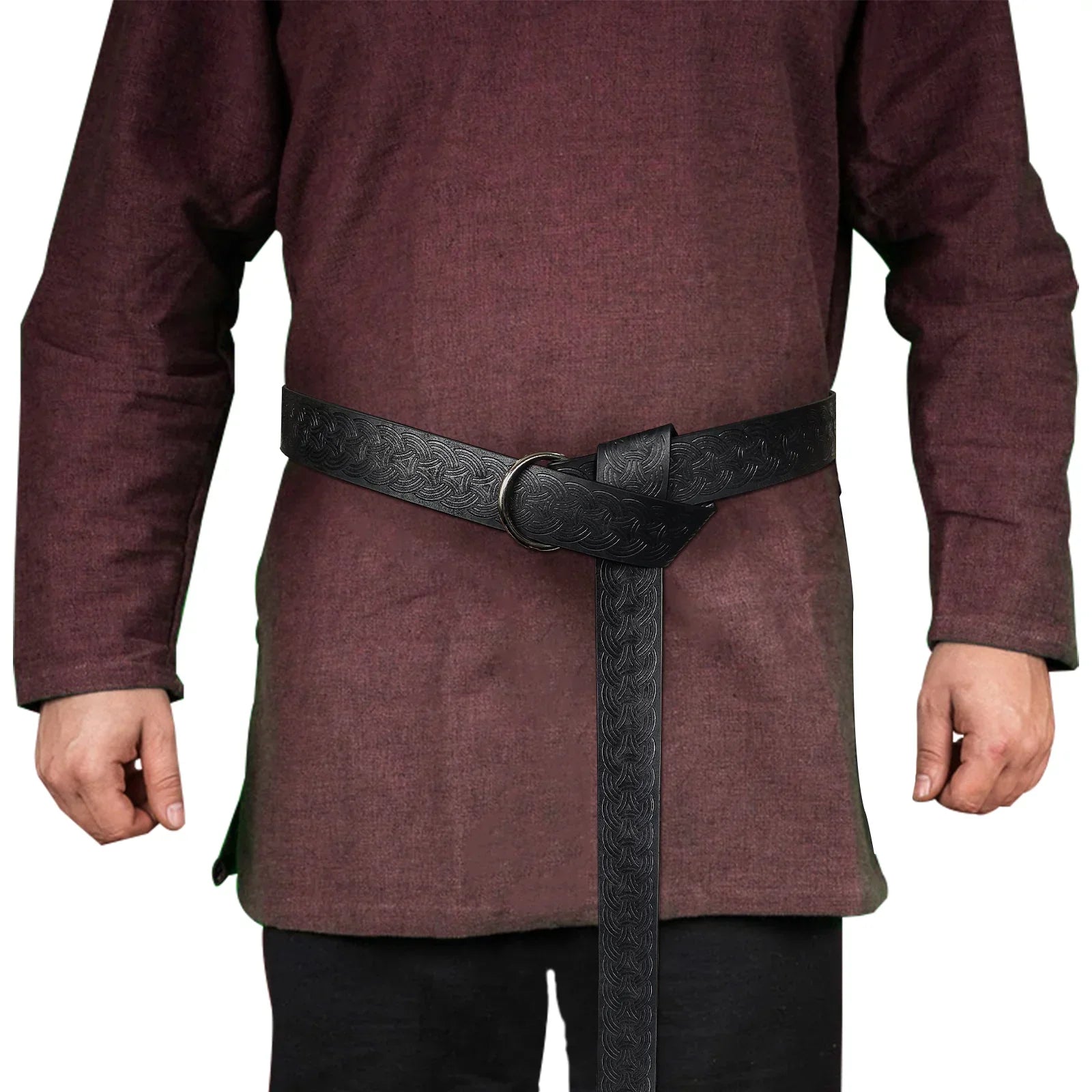 Medieval Embossed O-Ring Belt