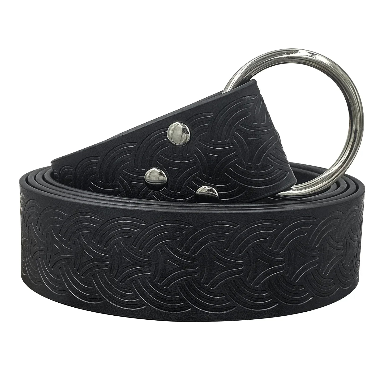 Medieval Embossed O-Ring Belt