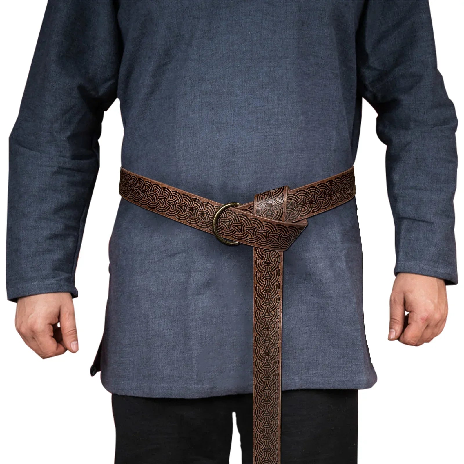 Medieval Embossed O-Ring Belt