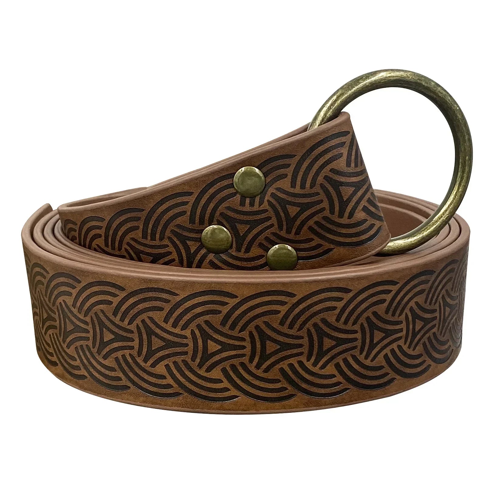 Medieval Embossed O-Ring Belt