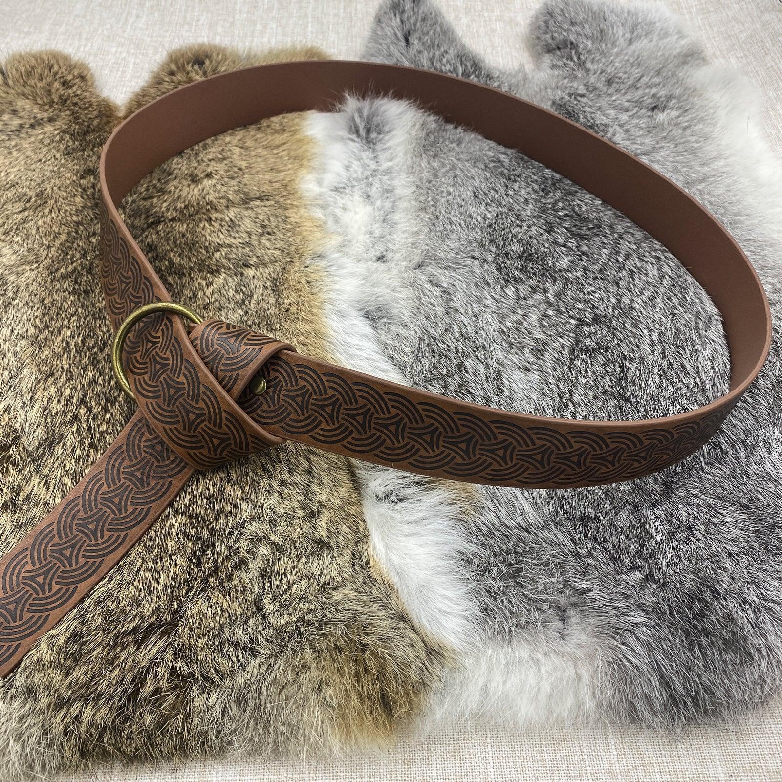 Medieval Embossed O-Ring Belt