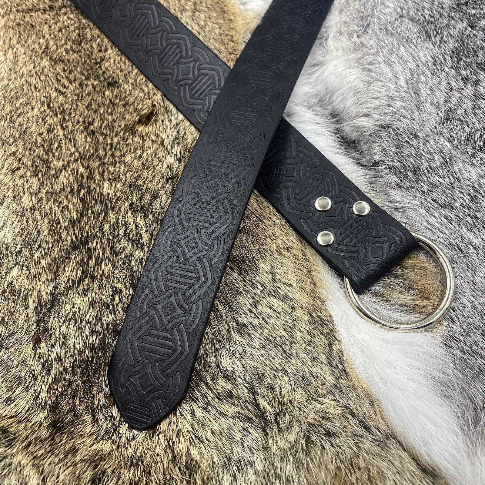 Medieval Embossed O-Ring Belt
