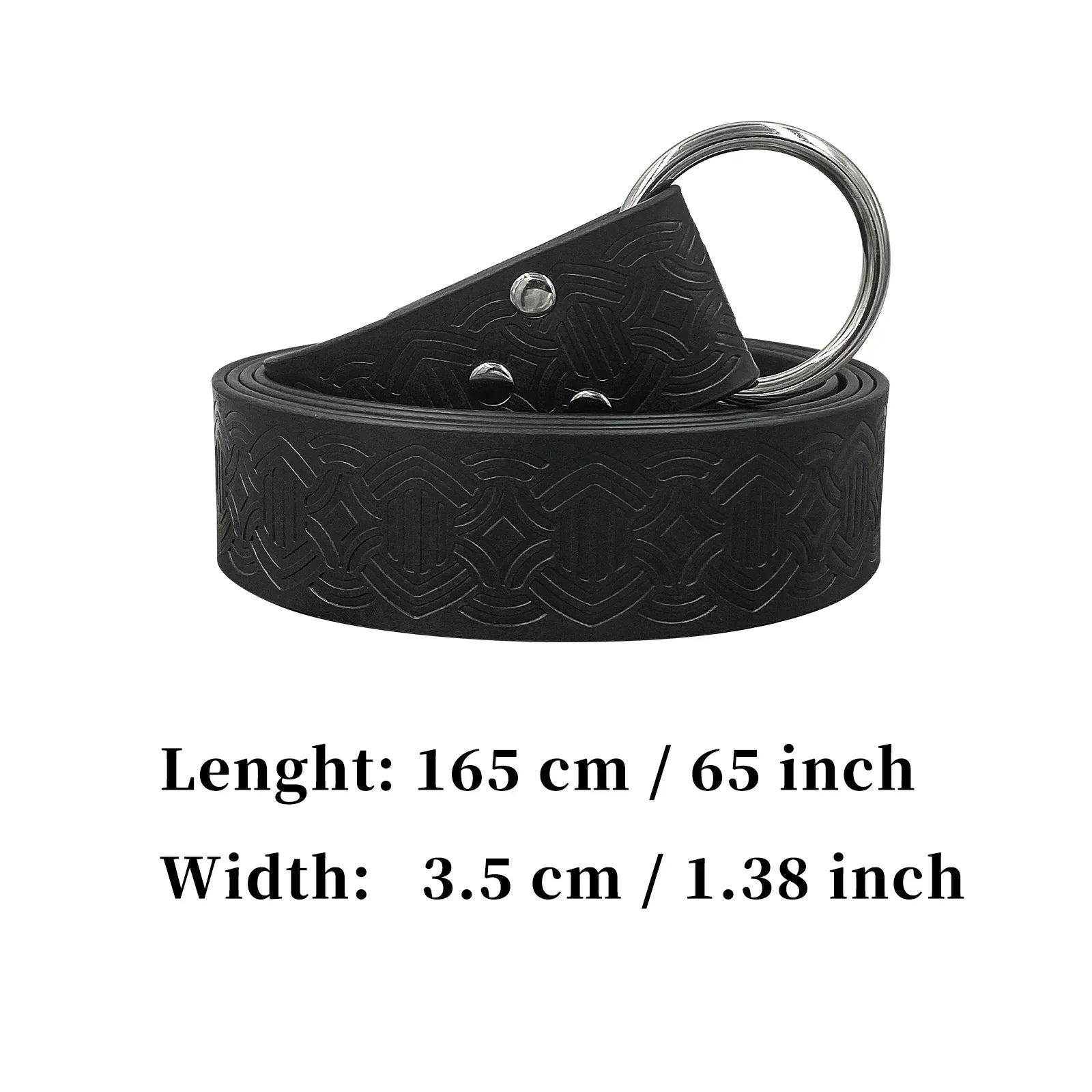 Medieval Embossed O-Ring Belt