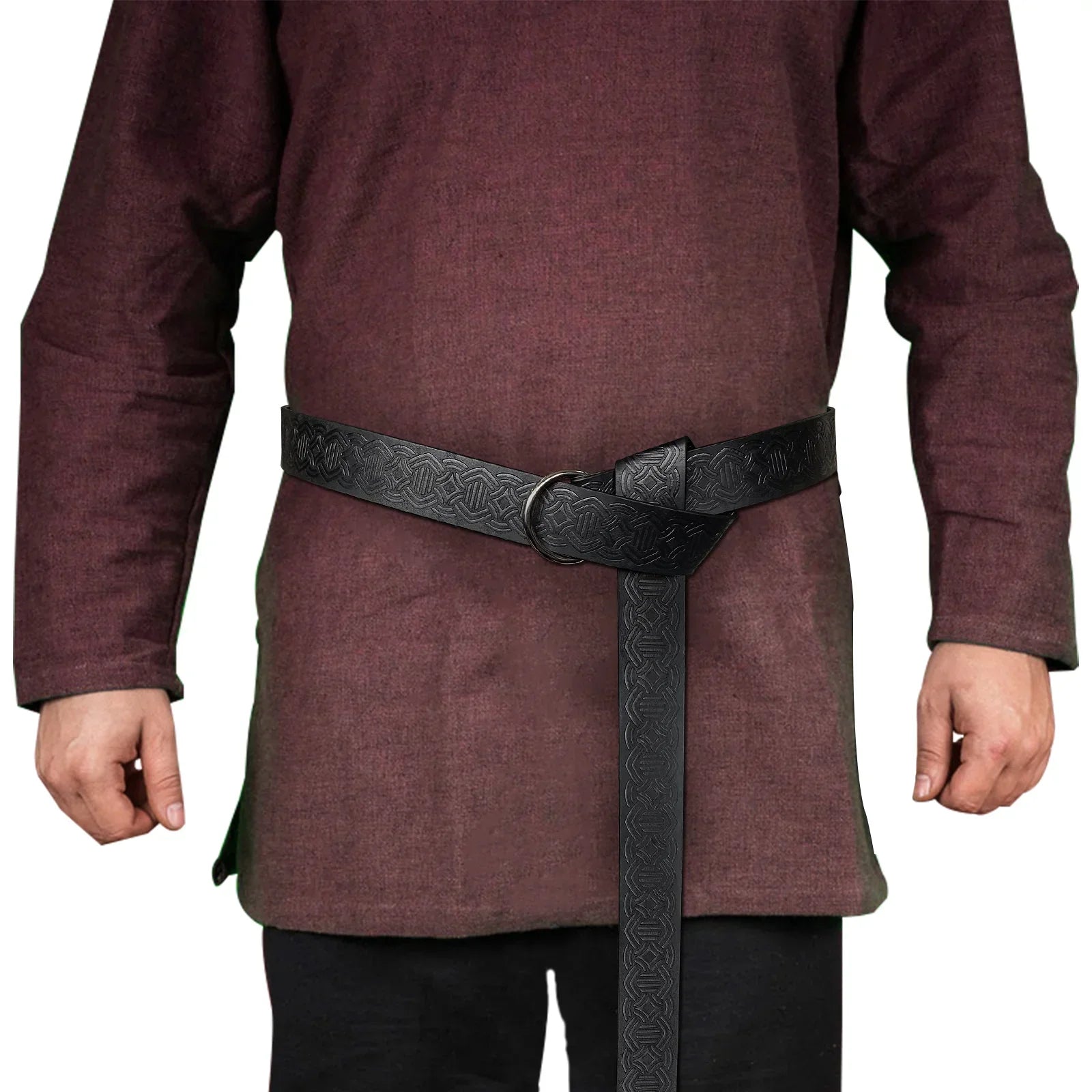 Medieval Embossed O-Ring Belt