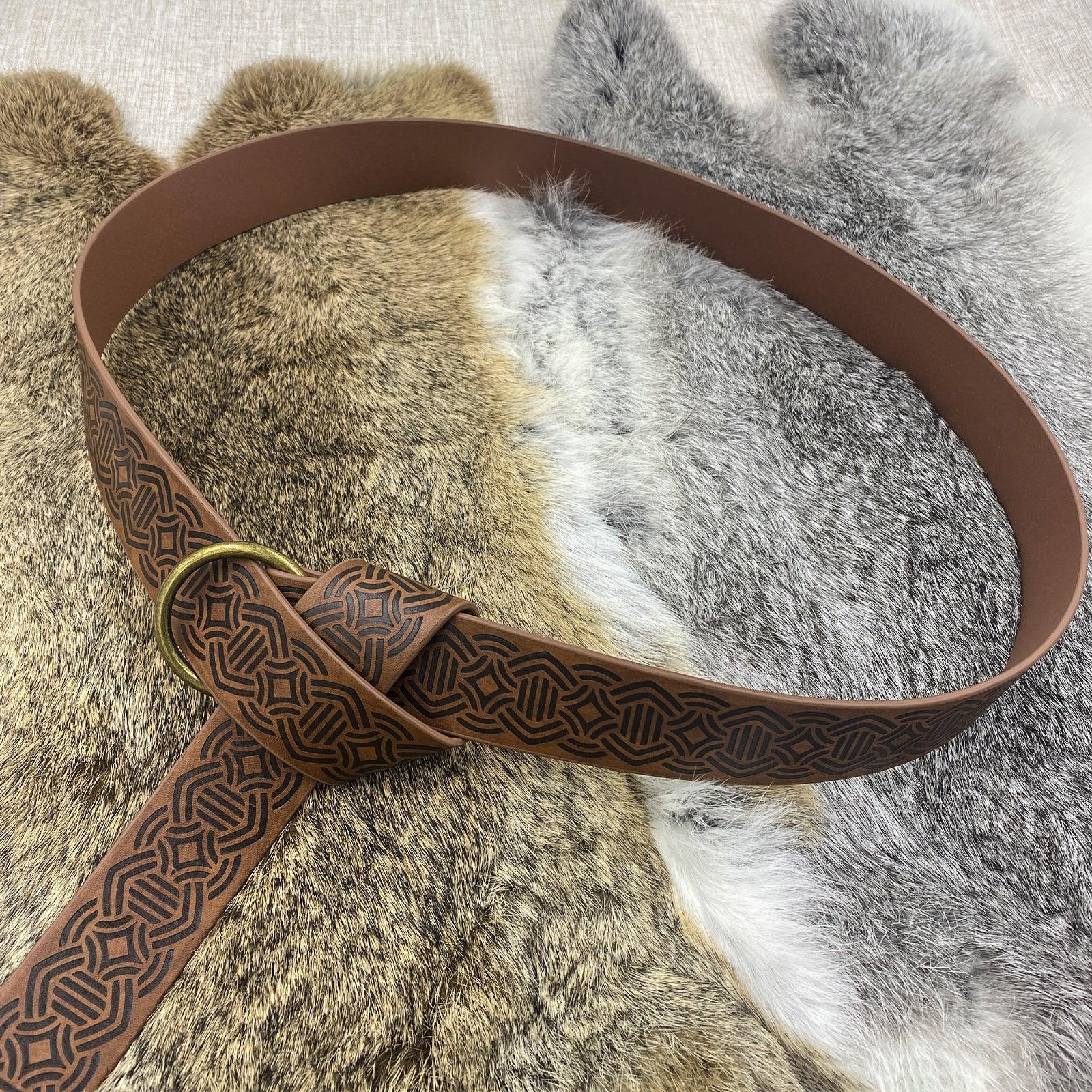 Medieval Embossed O-Ring Belt
