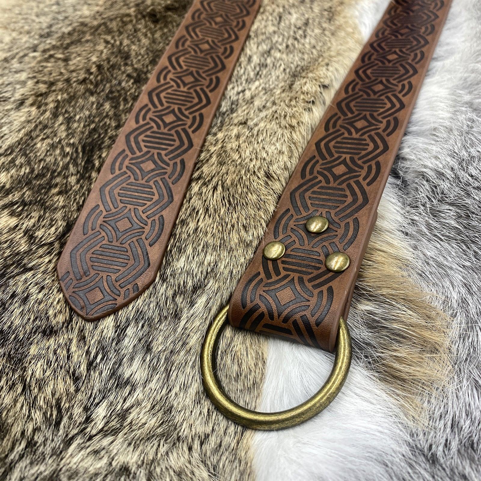 Medieval Embossed O-Ring Belt