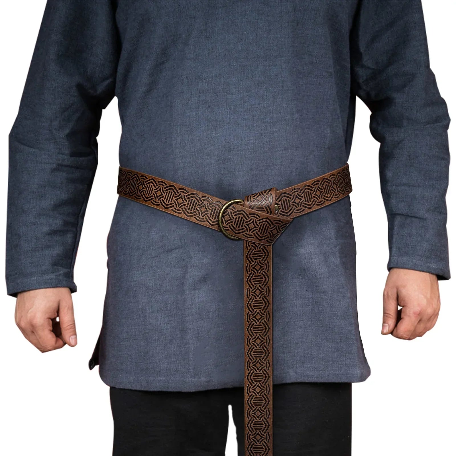 Medieval Embossed O-Ring Belt
